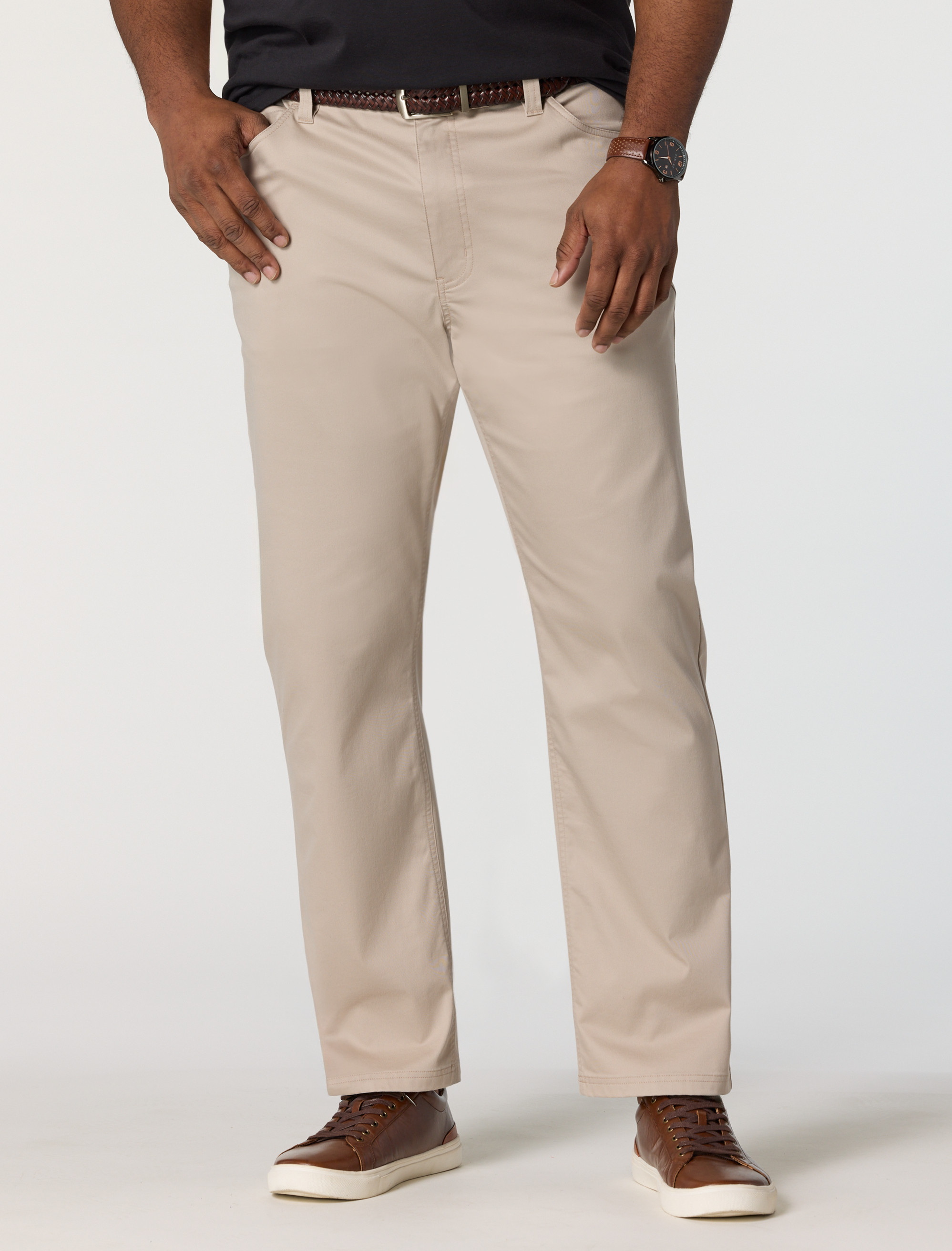 Men's Straight Fit Khaki Pants | DXL