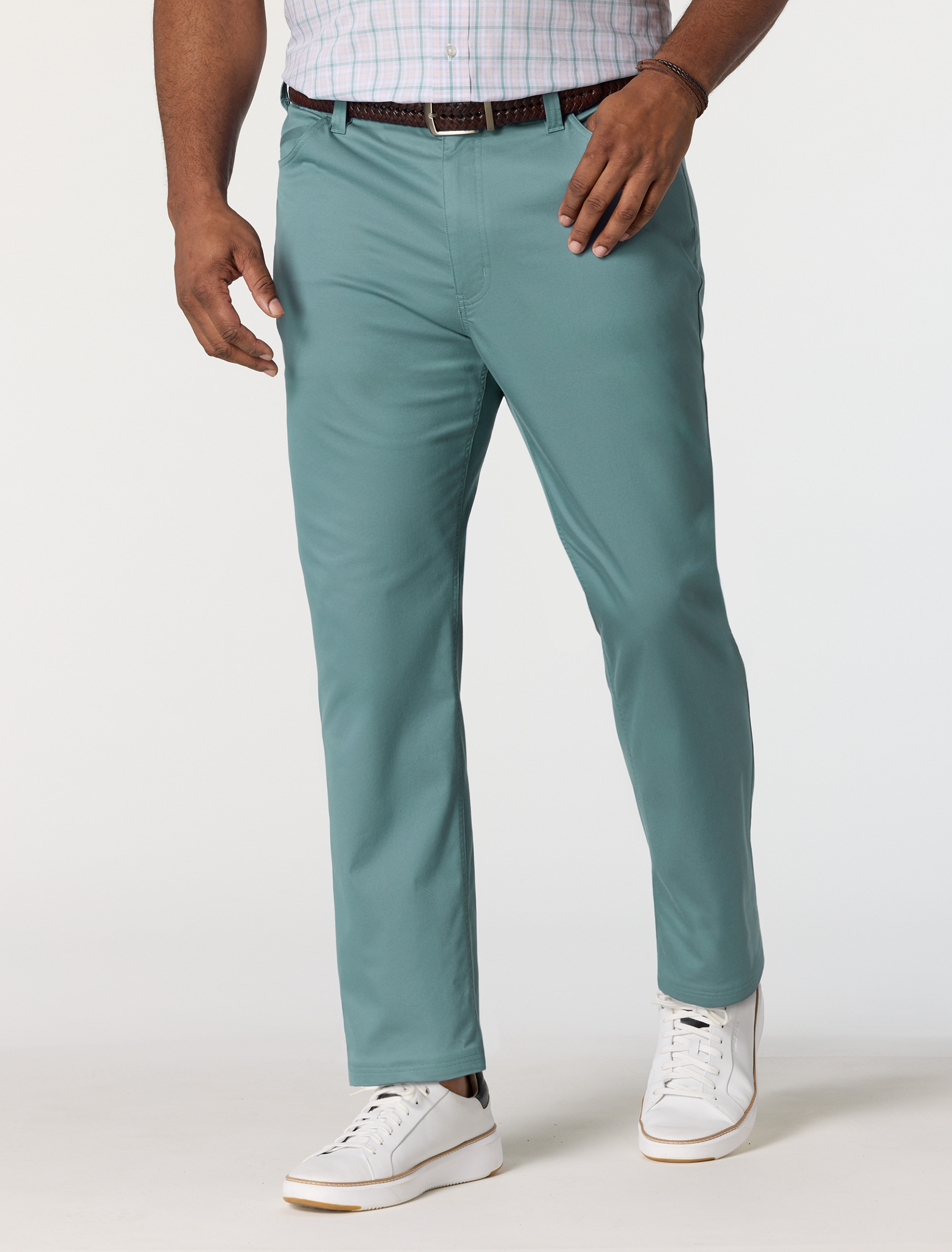 Big + Tall | Oak Hill Straight-Fit 5-Pocket Tech Pants | DXL