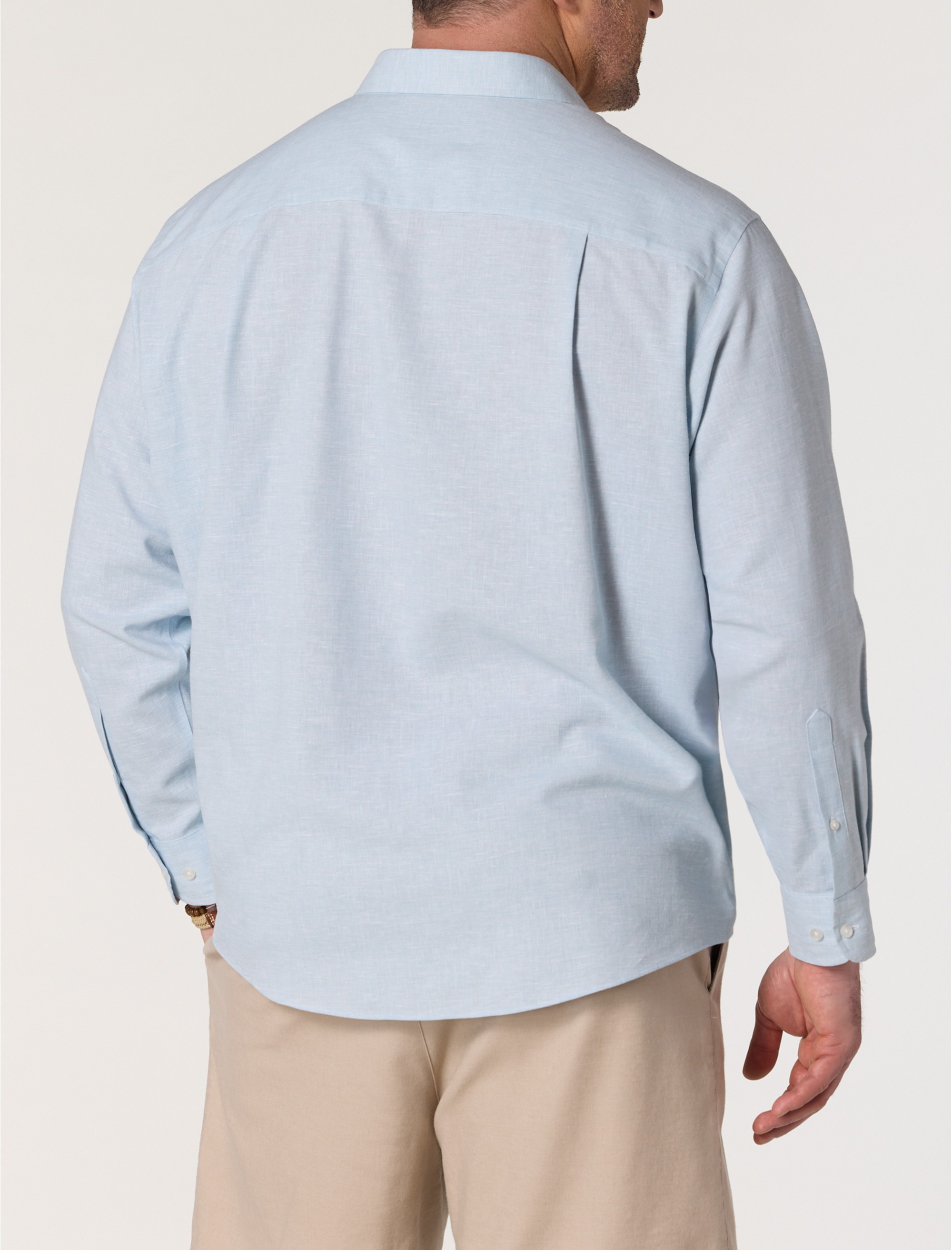 Linen-Blend Tech Sport Shirt - thumbnail 3