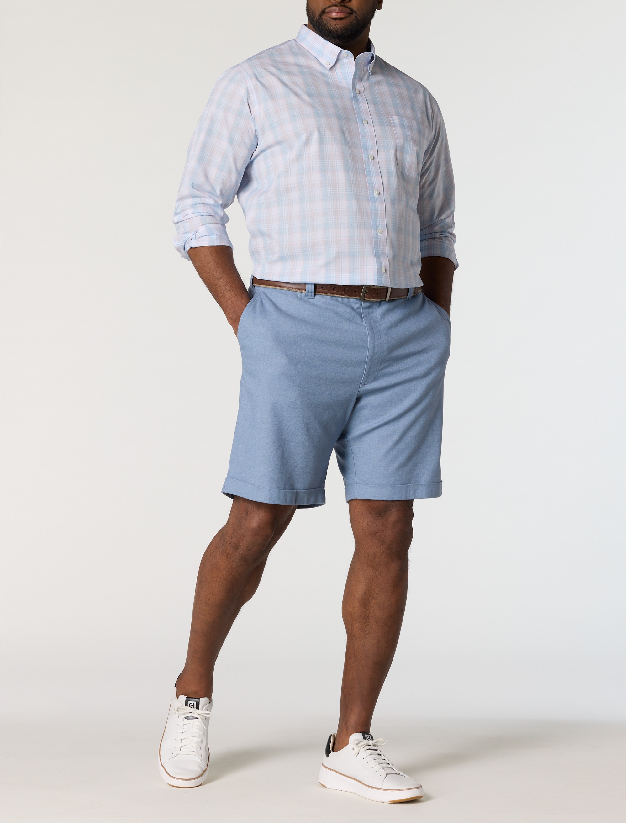 Heather Plaid Tech Sport Shirt - thumbnail 2