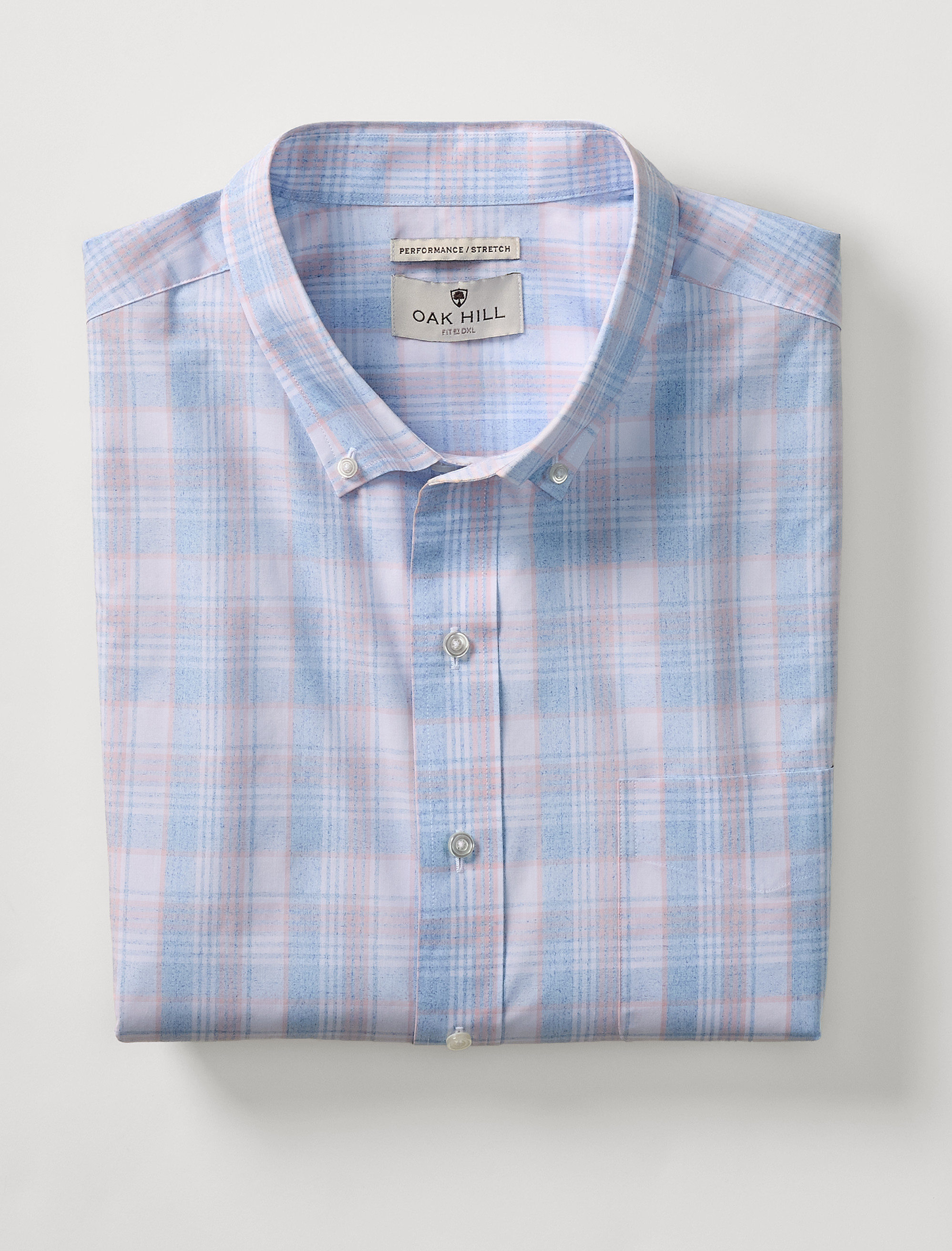 Heather Plaid Tech Sport Shirt
