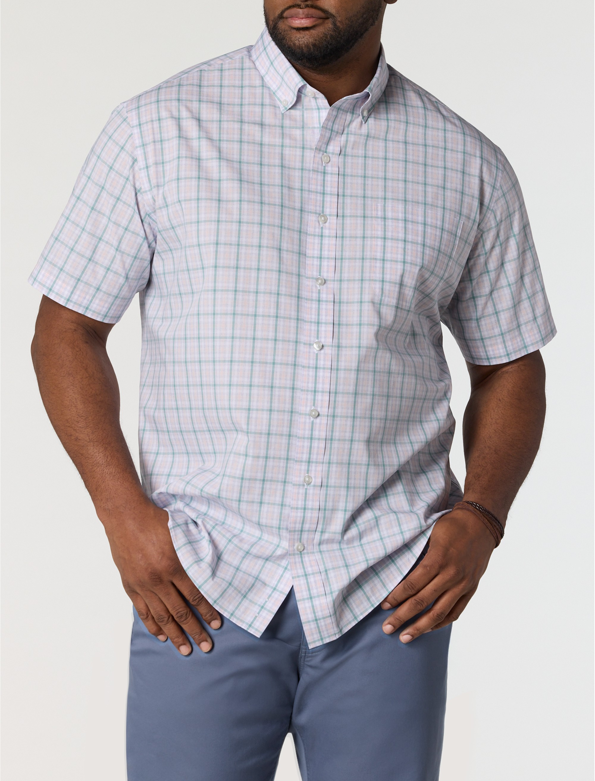 Large Plaid Tech Sport Shirt