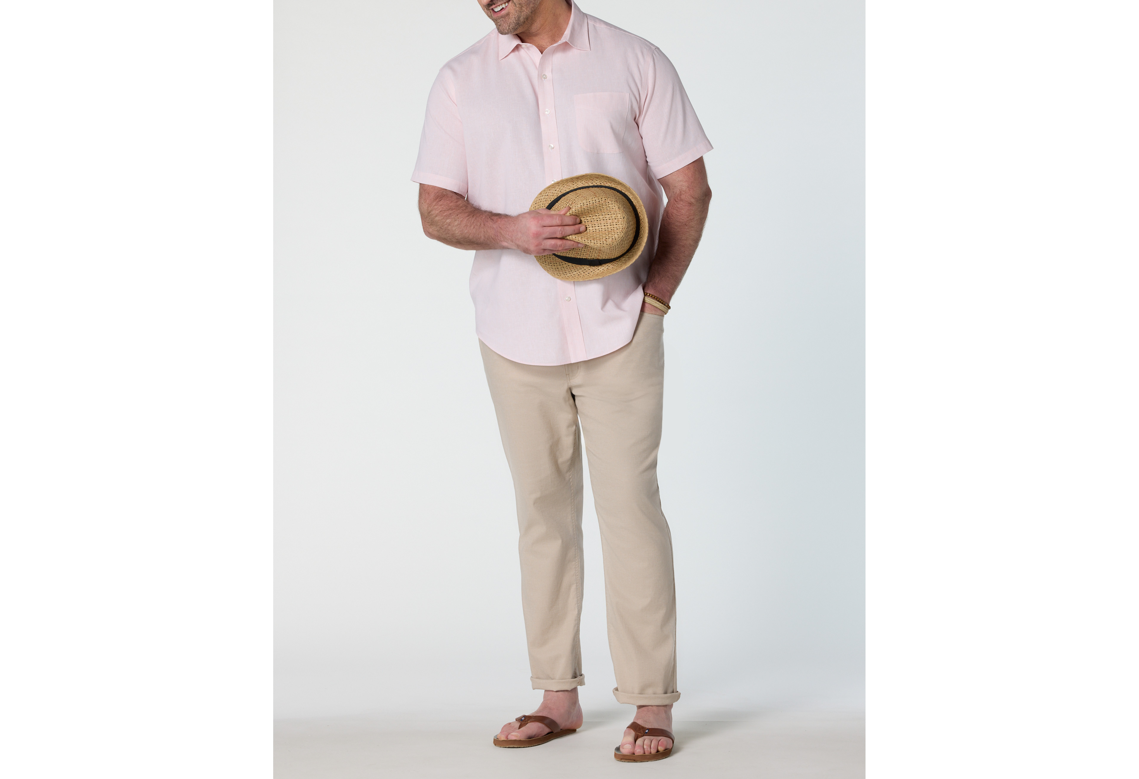 Linen-Blend Tech Sport Shirt