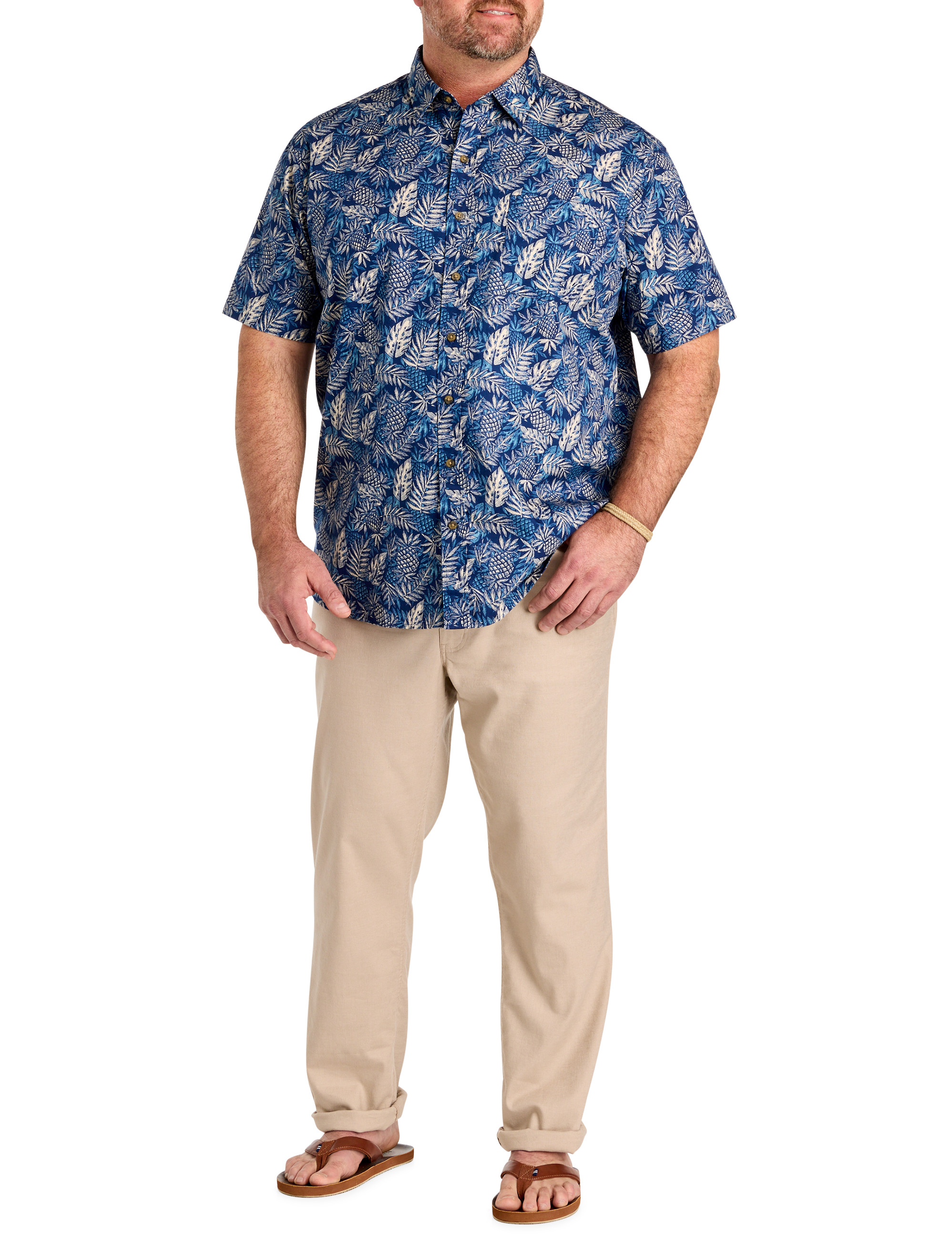 Pineapple Print Sport Shirt