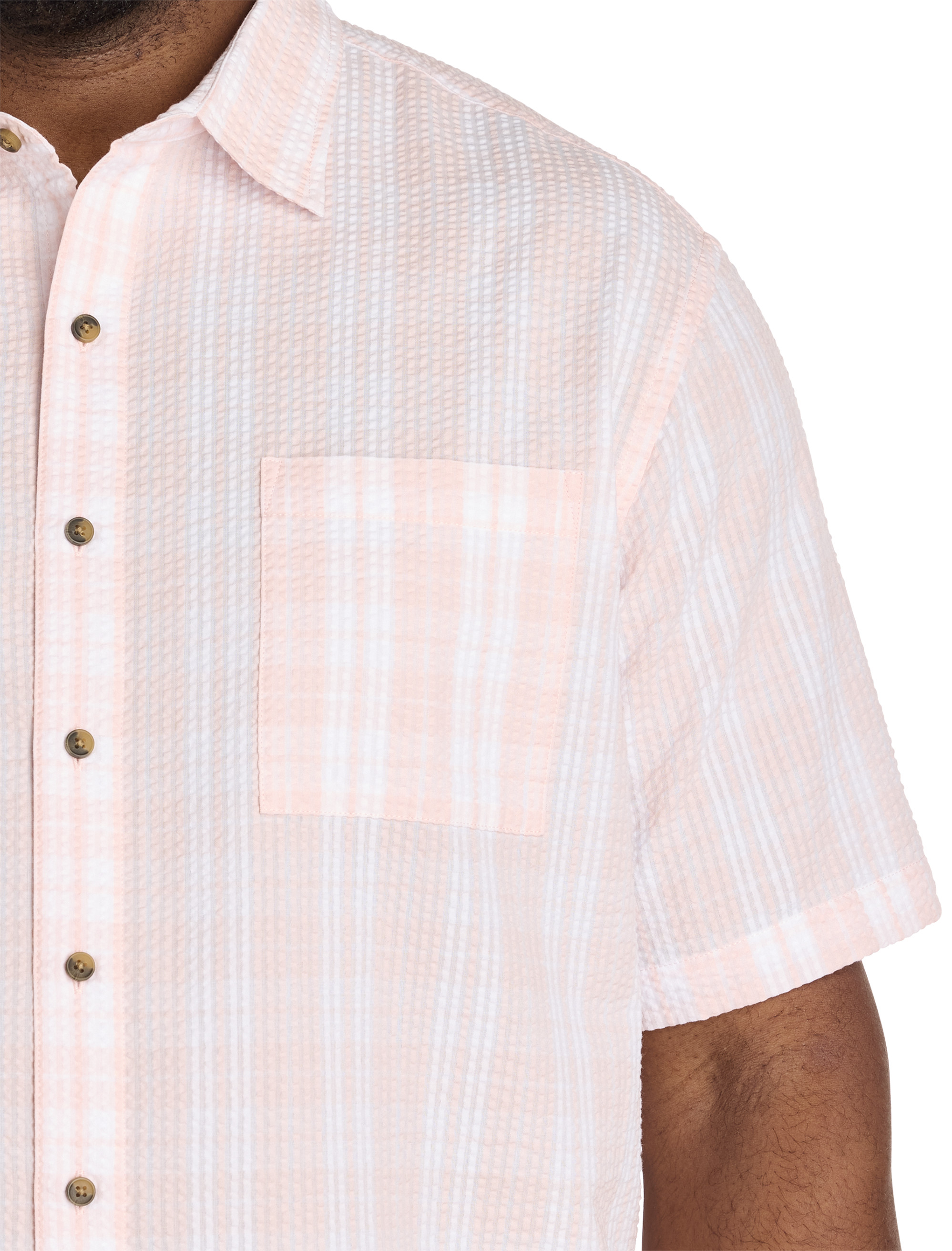 Seersucker Plaid Sport Shirt