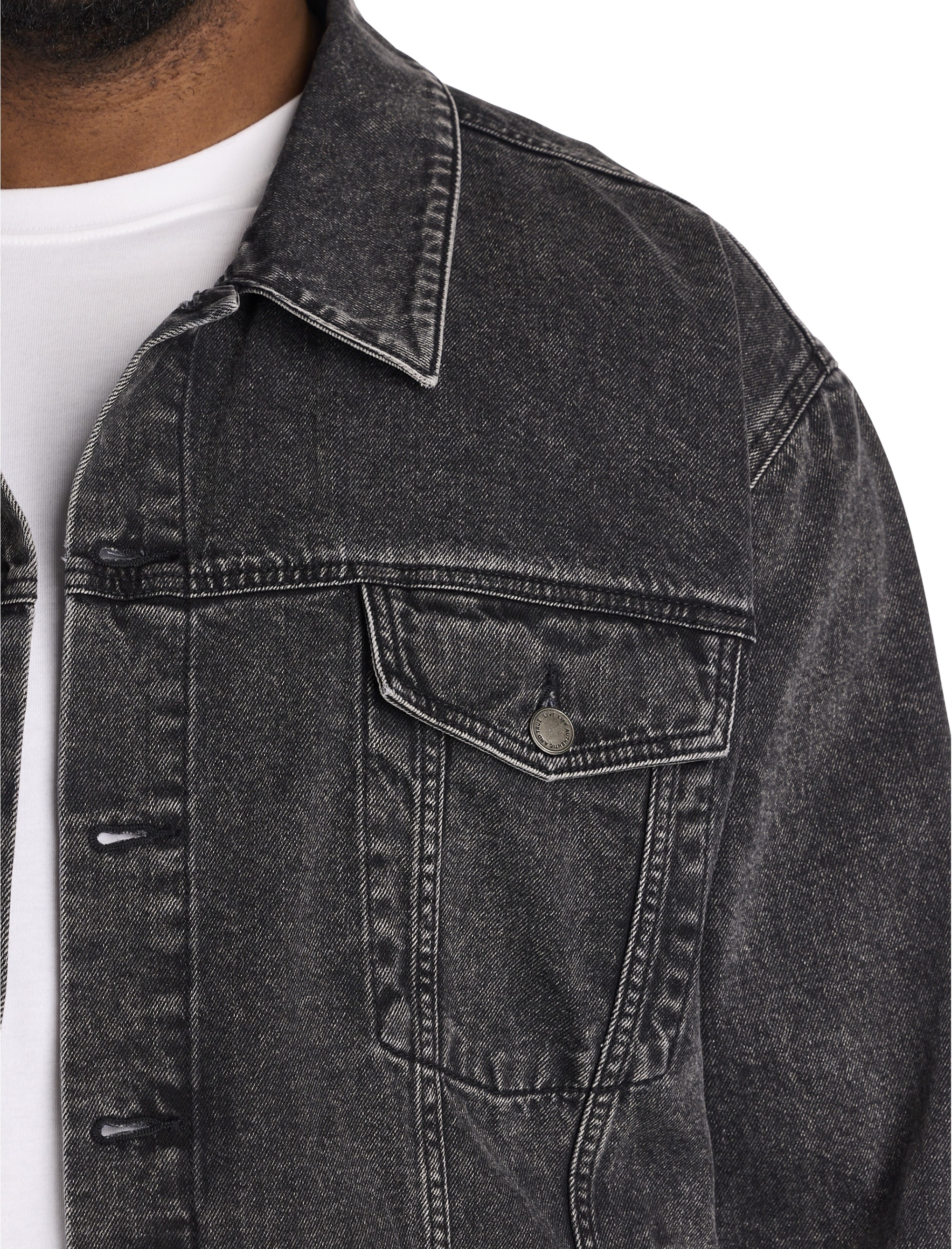 Fade to Black Trucker Jacket - thumbnail 2