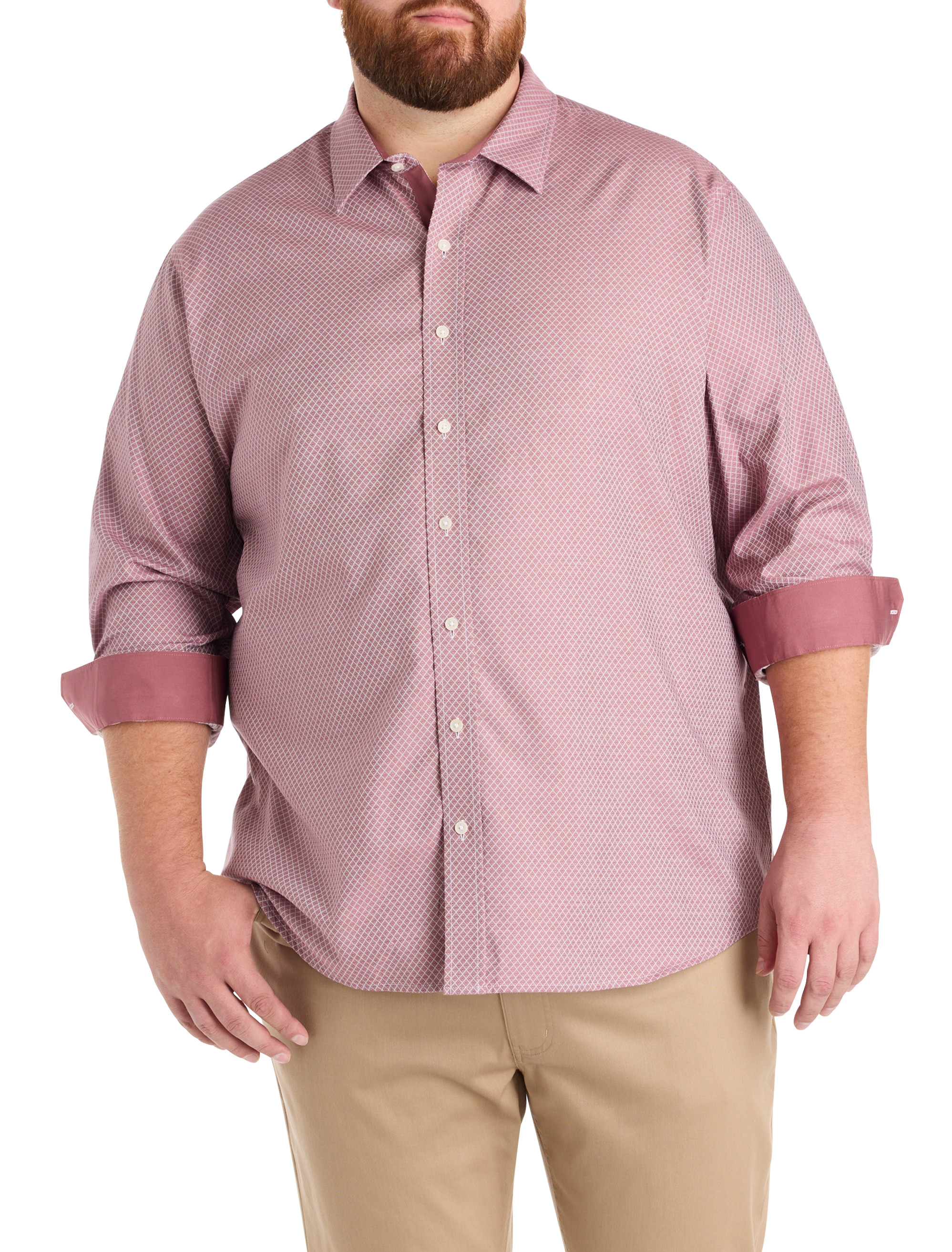 Diamond Print Sport Shirt