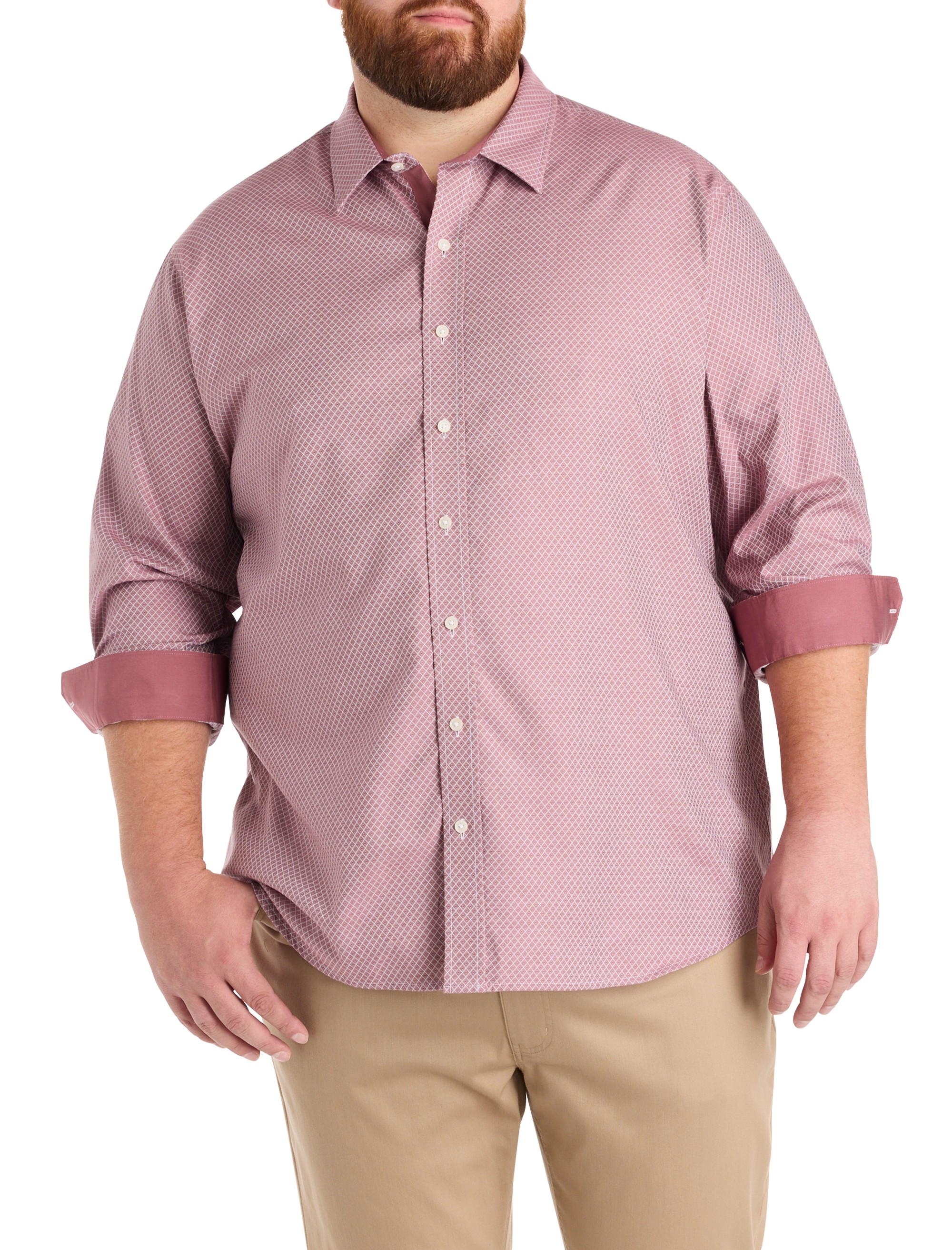 Diamond Print Sport Shirt