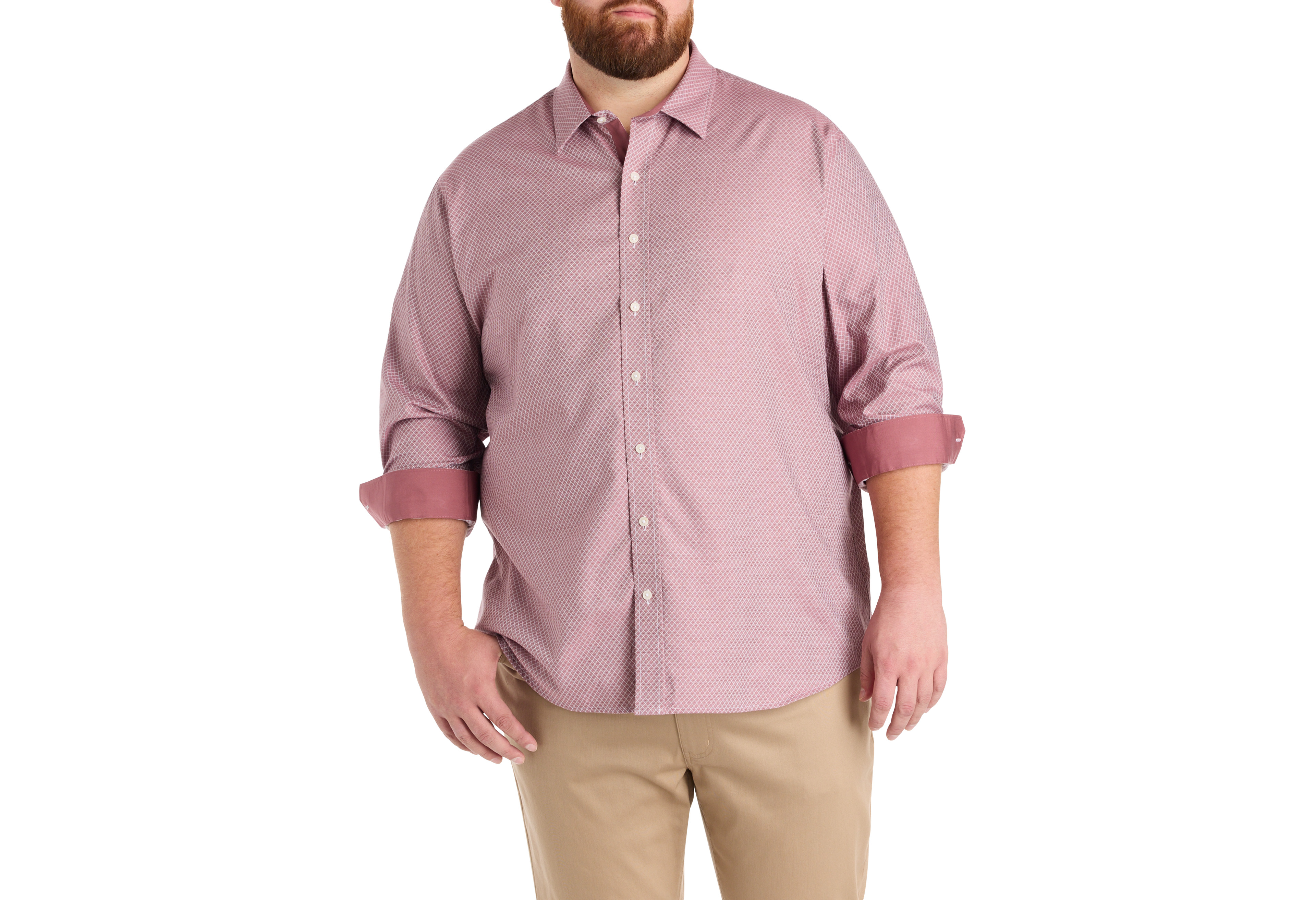Diamond Print Sport Shirt