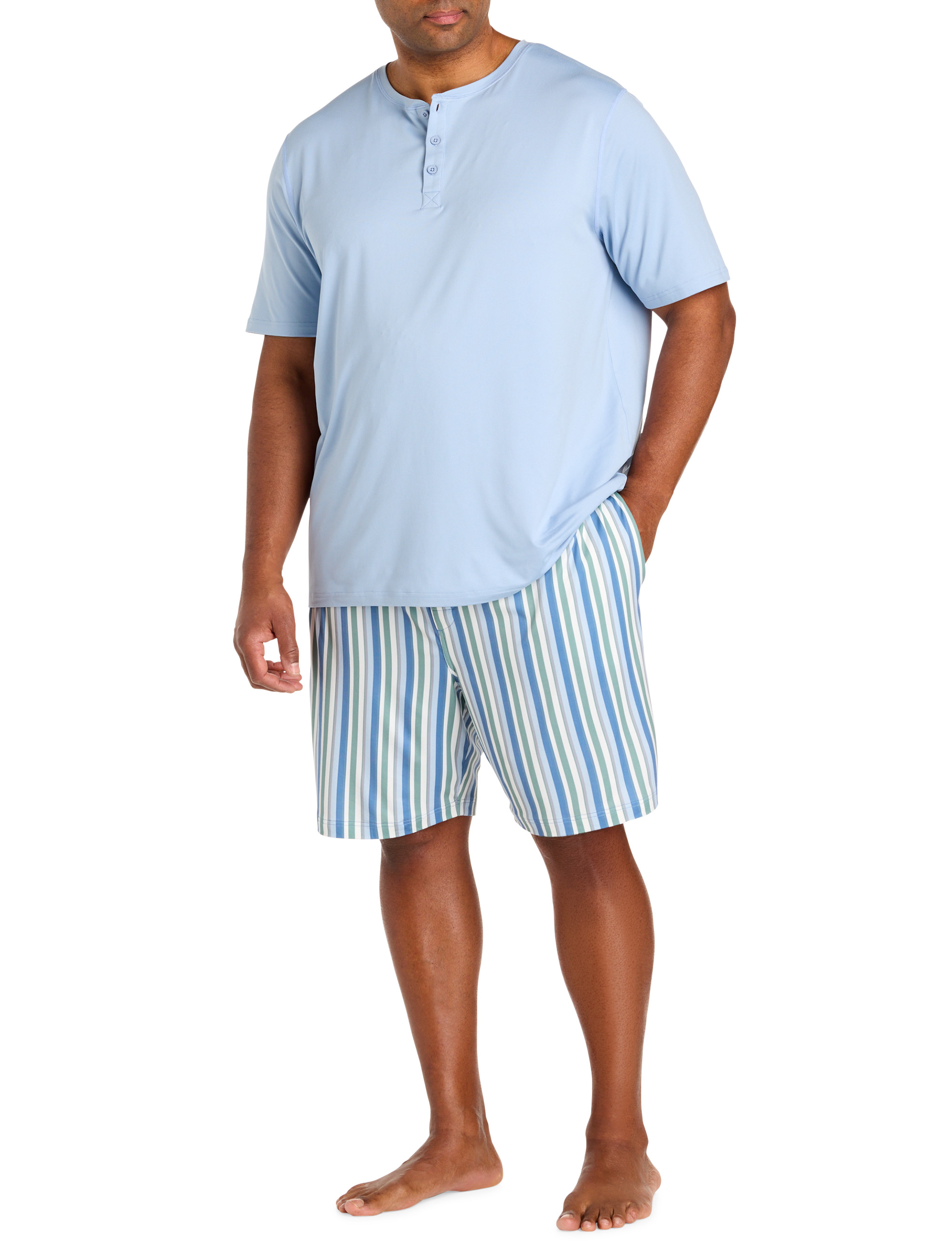 Performance Striped Lounge Shorts
