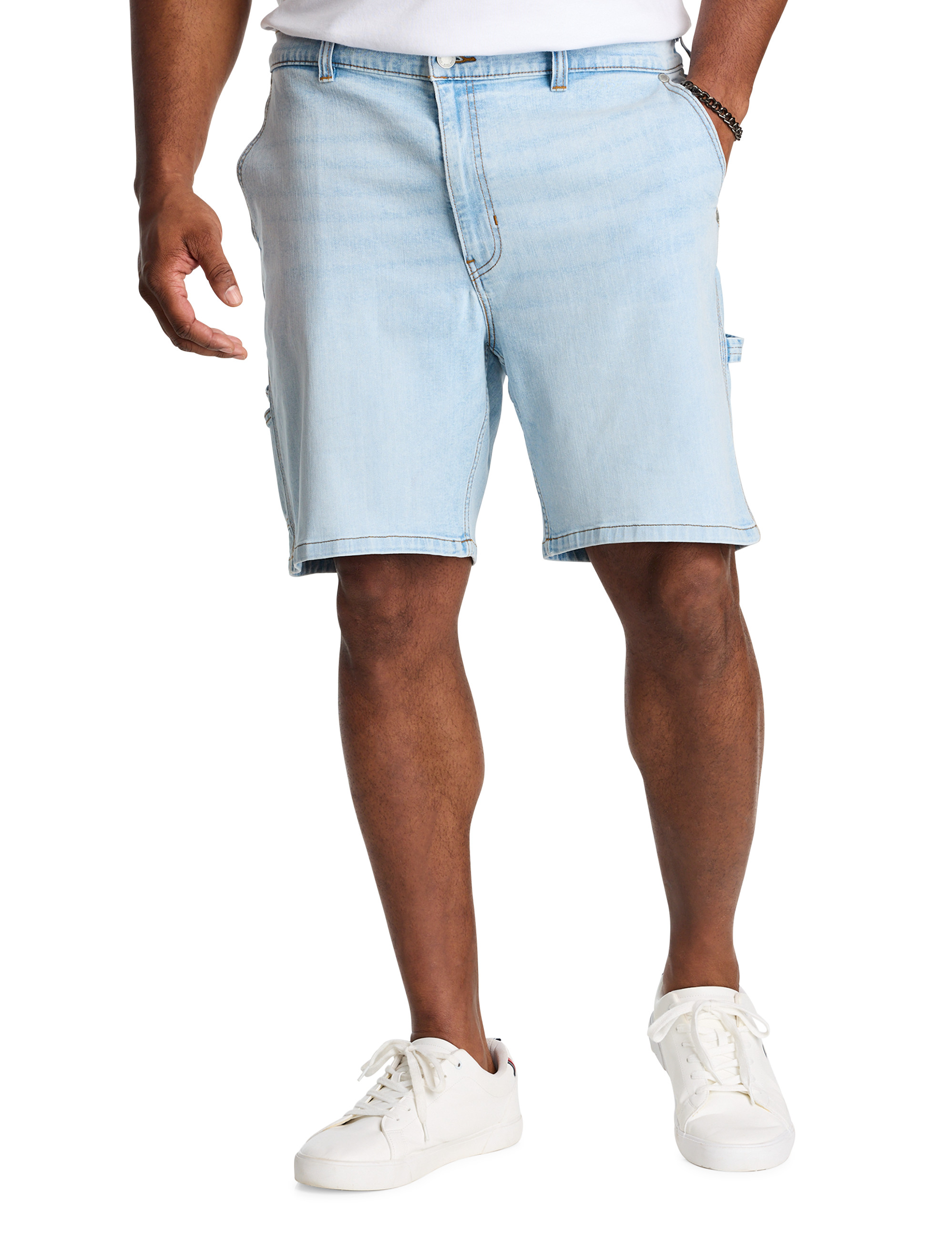 Relaxed-Fit Carpenter Denim Shorts
