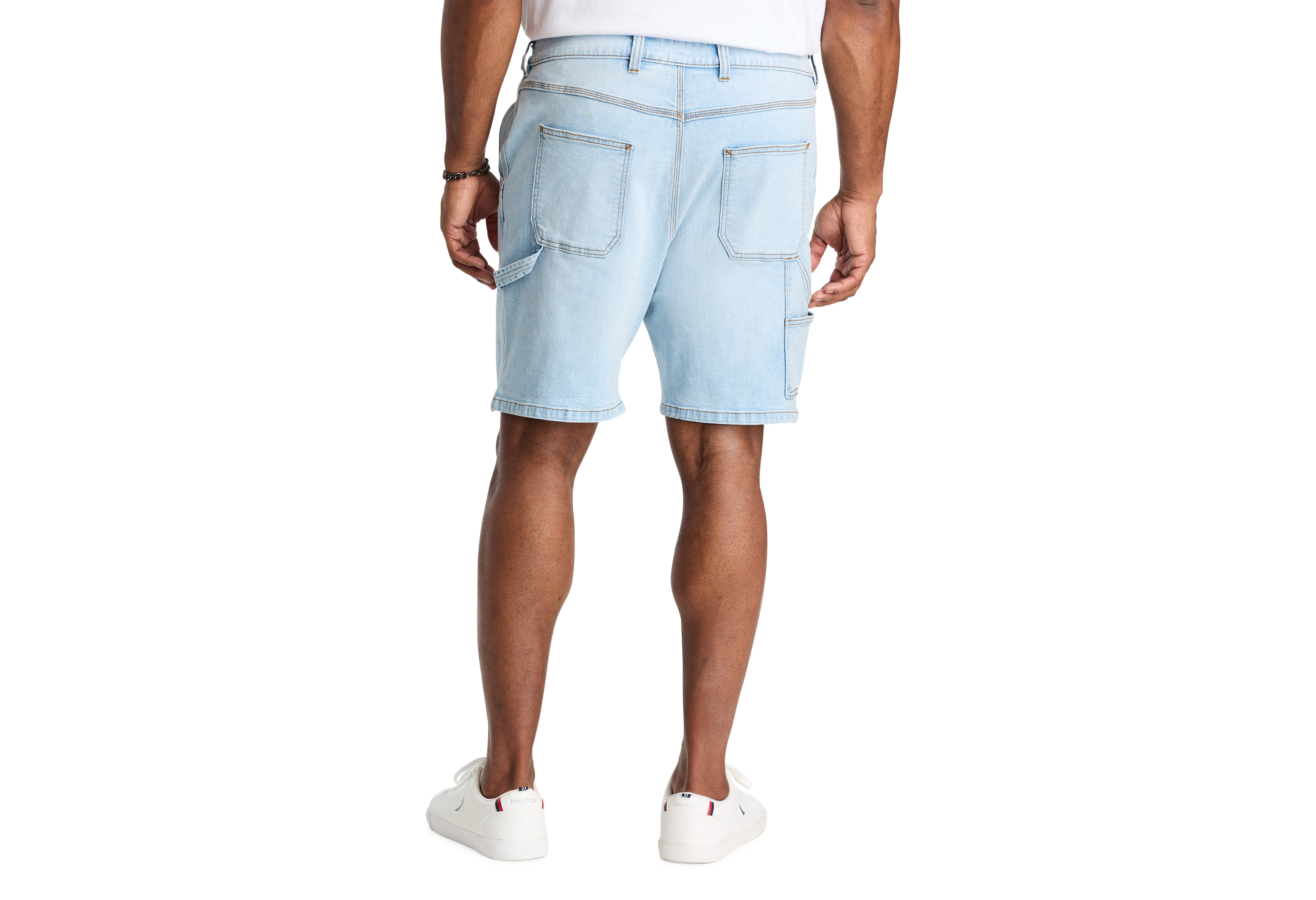 Relaxed-Fit Carpenter Denim Shorts