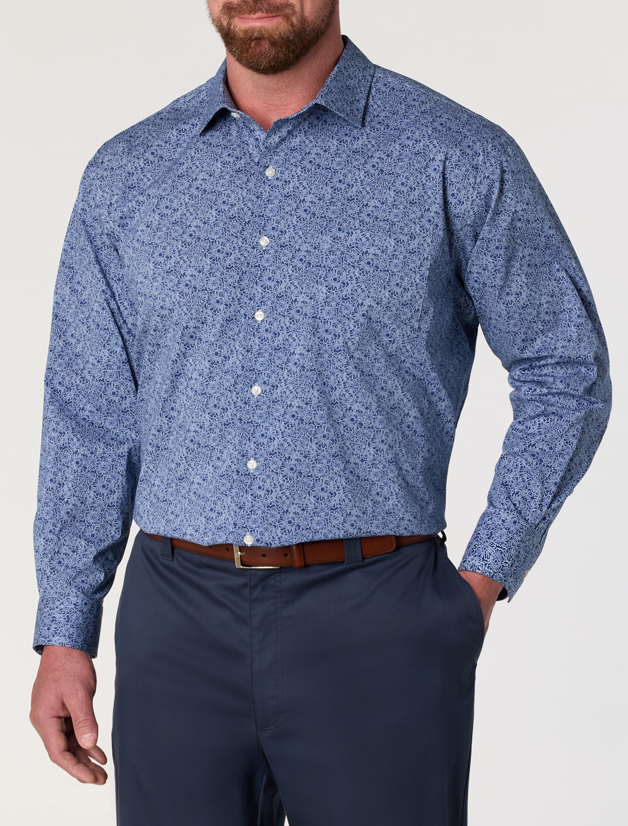 Exploded Sunflower Dress Shirt