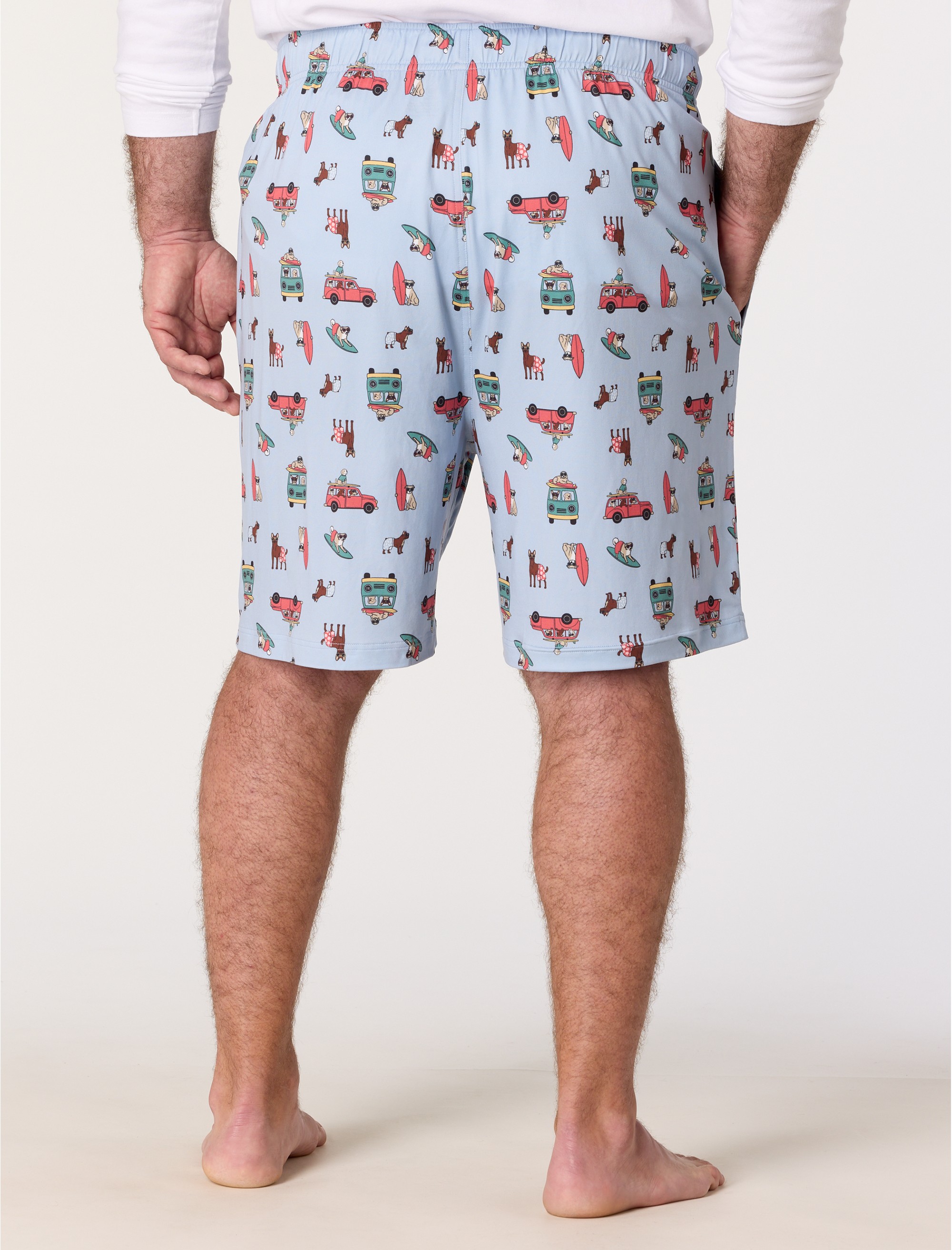Dog Print Lounge Shorts - thumbnail 2