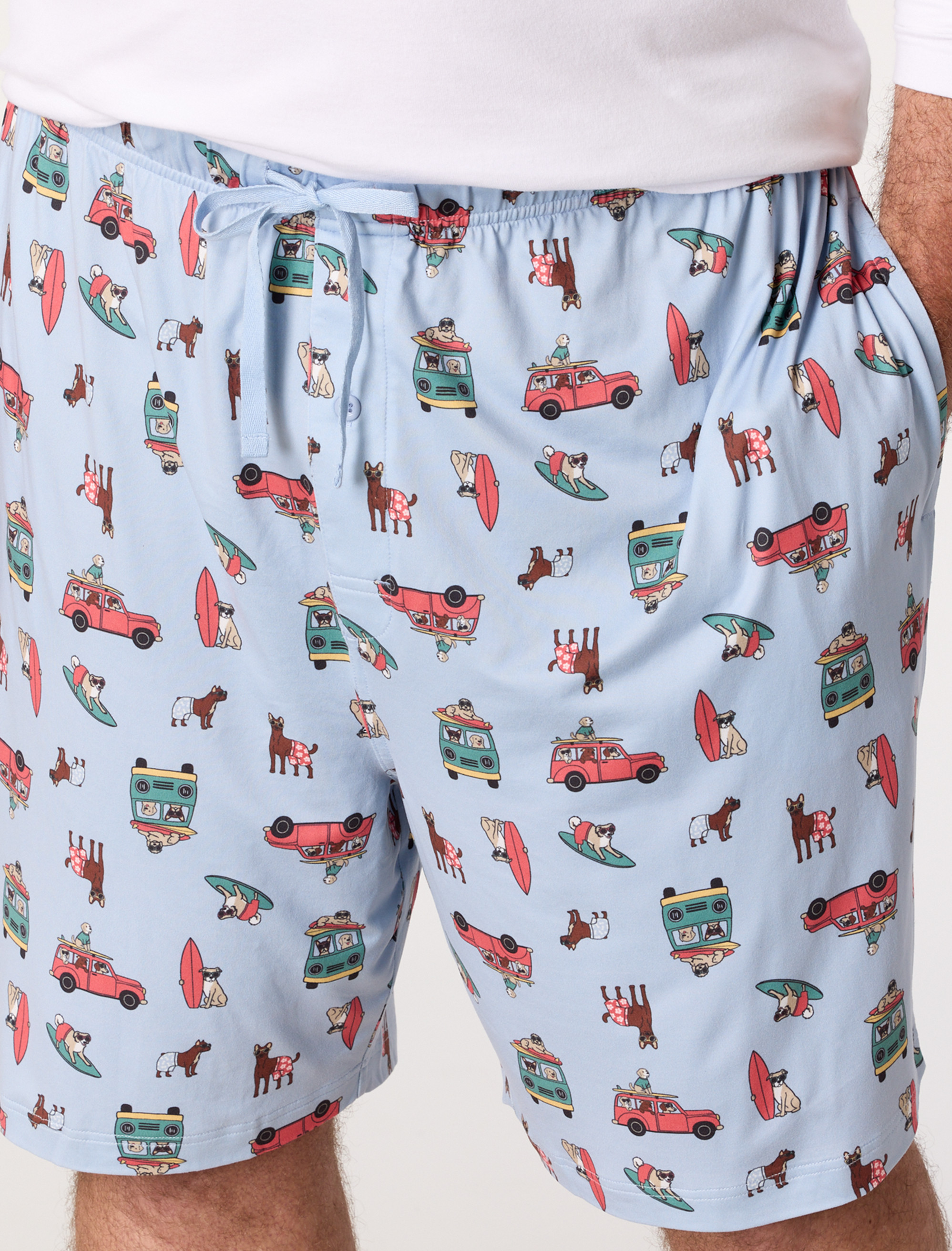 Dog Print Lounge Shorts