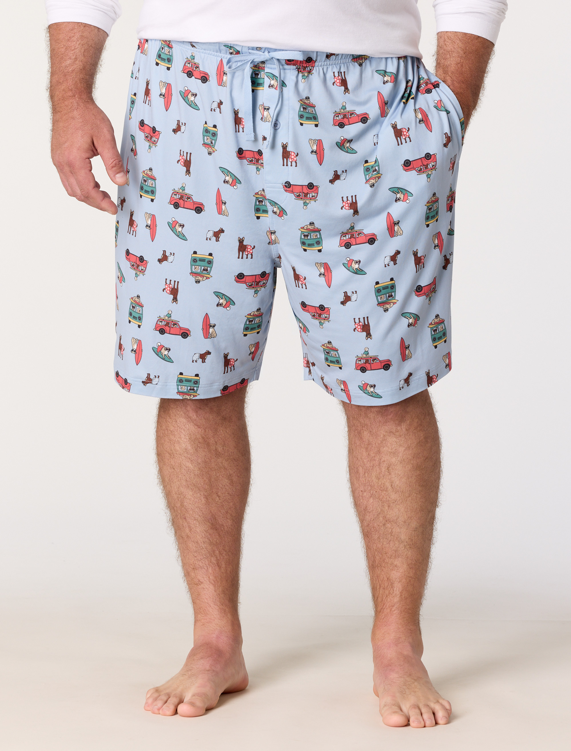 Dog Print Lounge Shorts