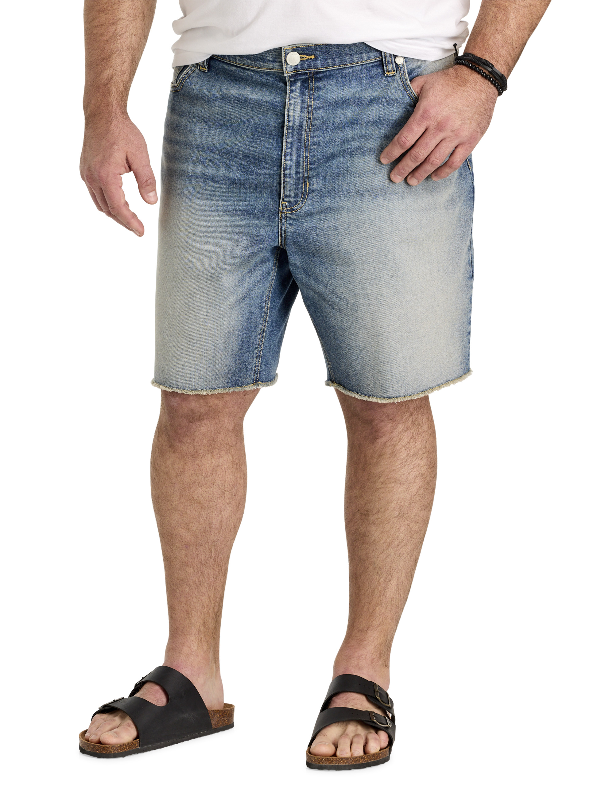 Distressed Denim Shorts