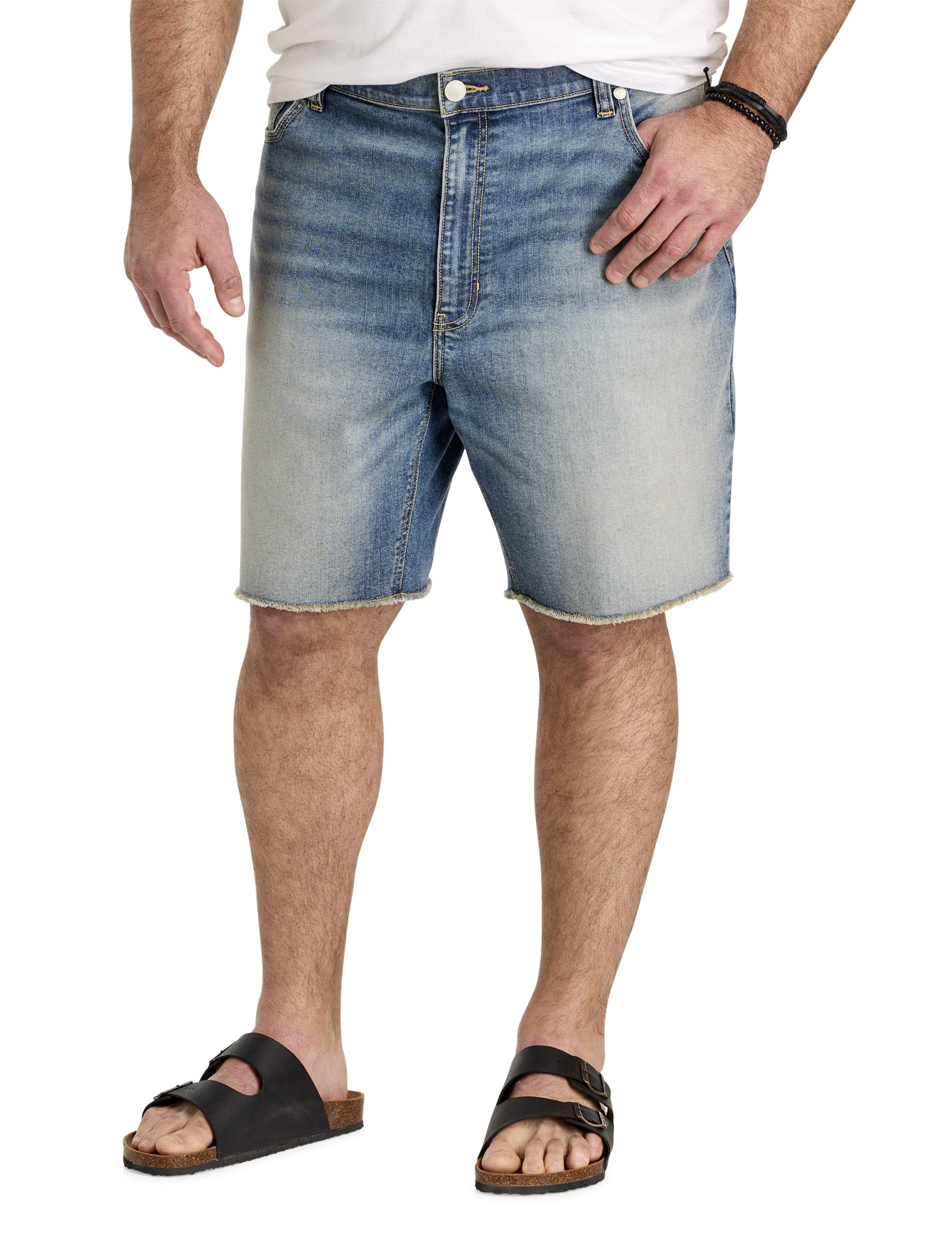 Distressed Denim Shorts