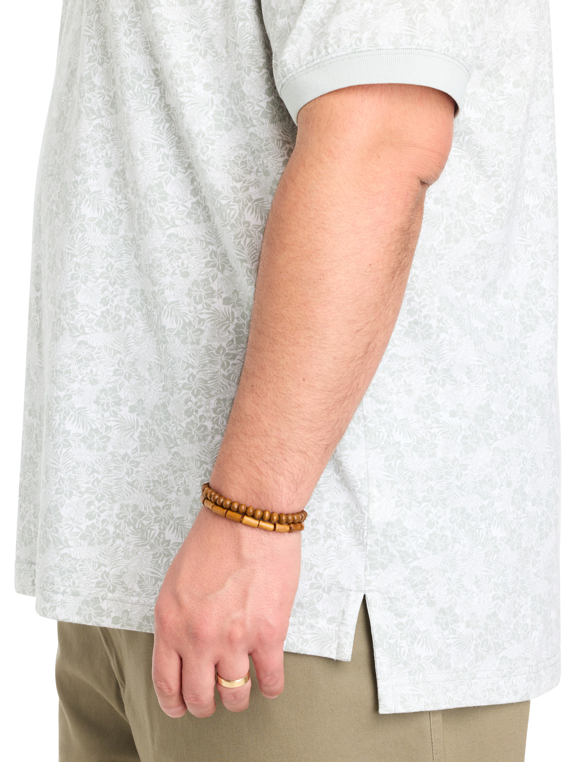 Floral Printed Polo Shirt