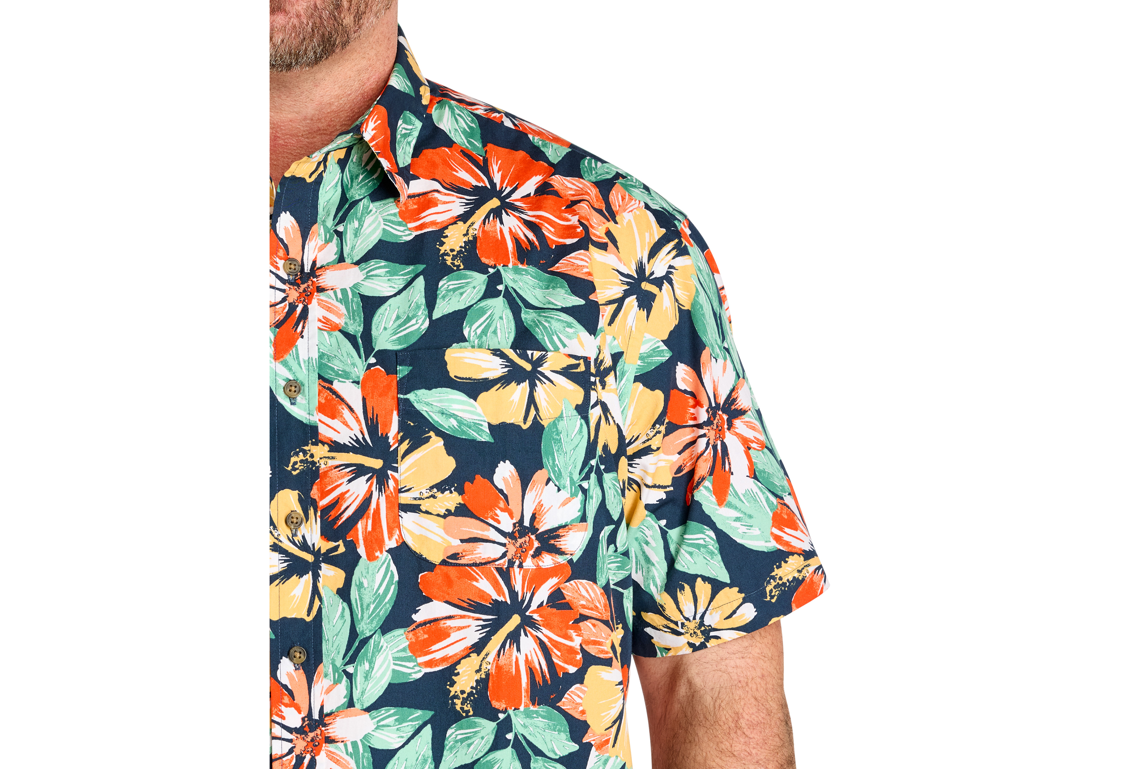 Large Floral Sport Shirt