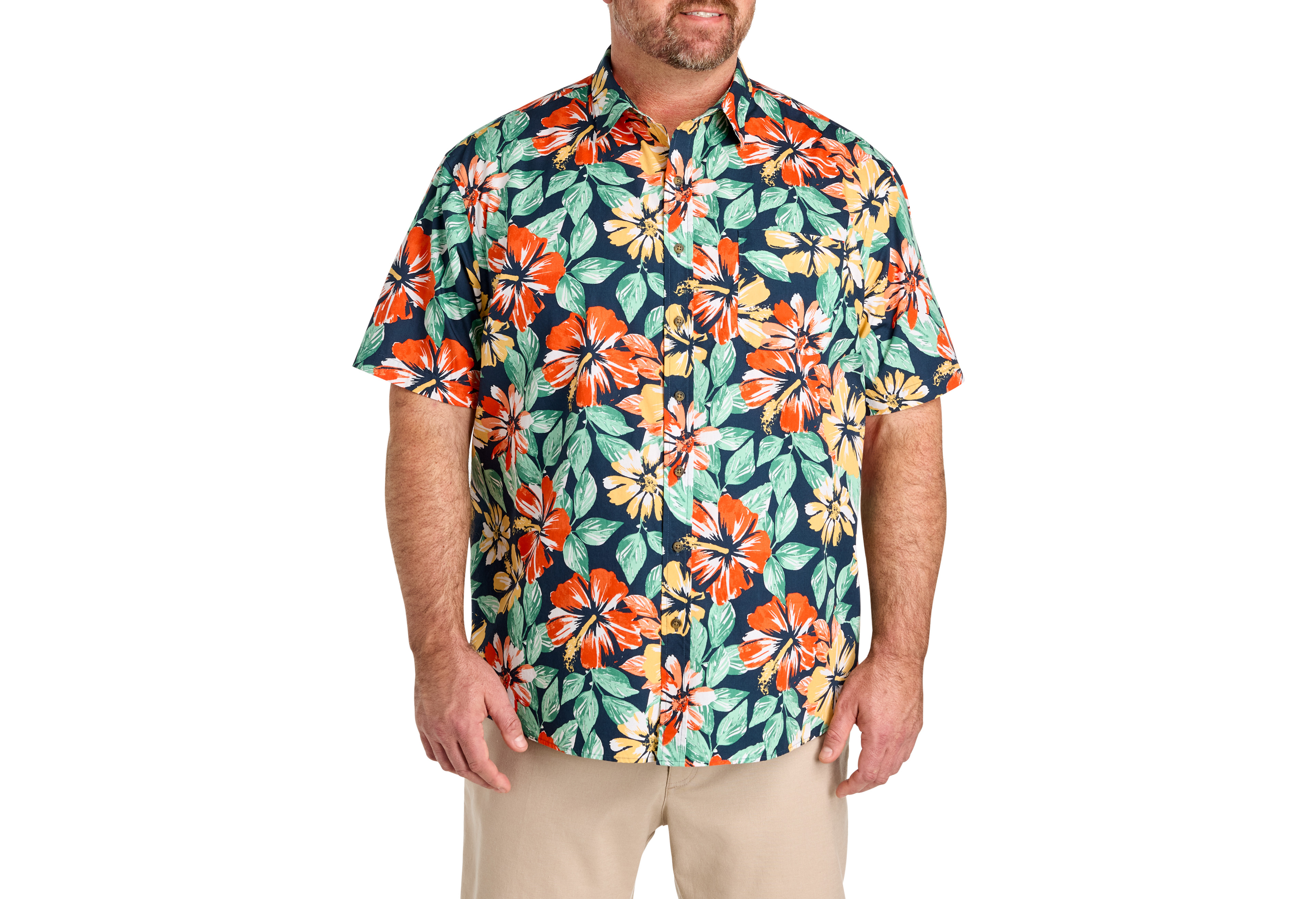 Large Floral Sport Shirt