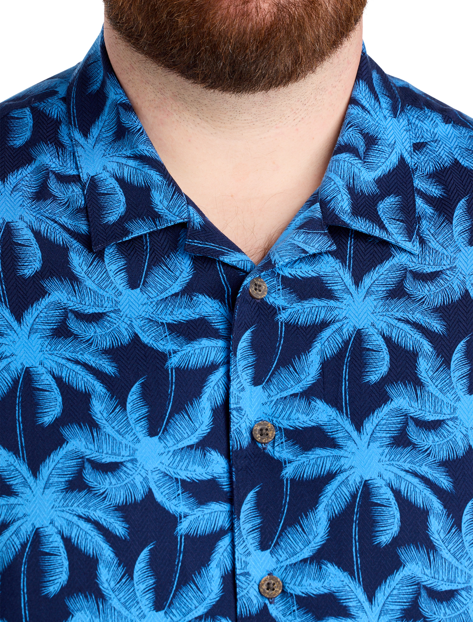 Palm Tree Print Sport Shirt