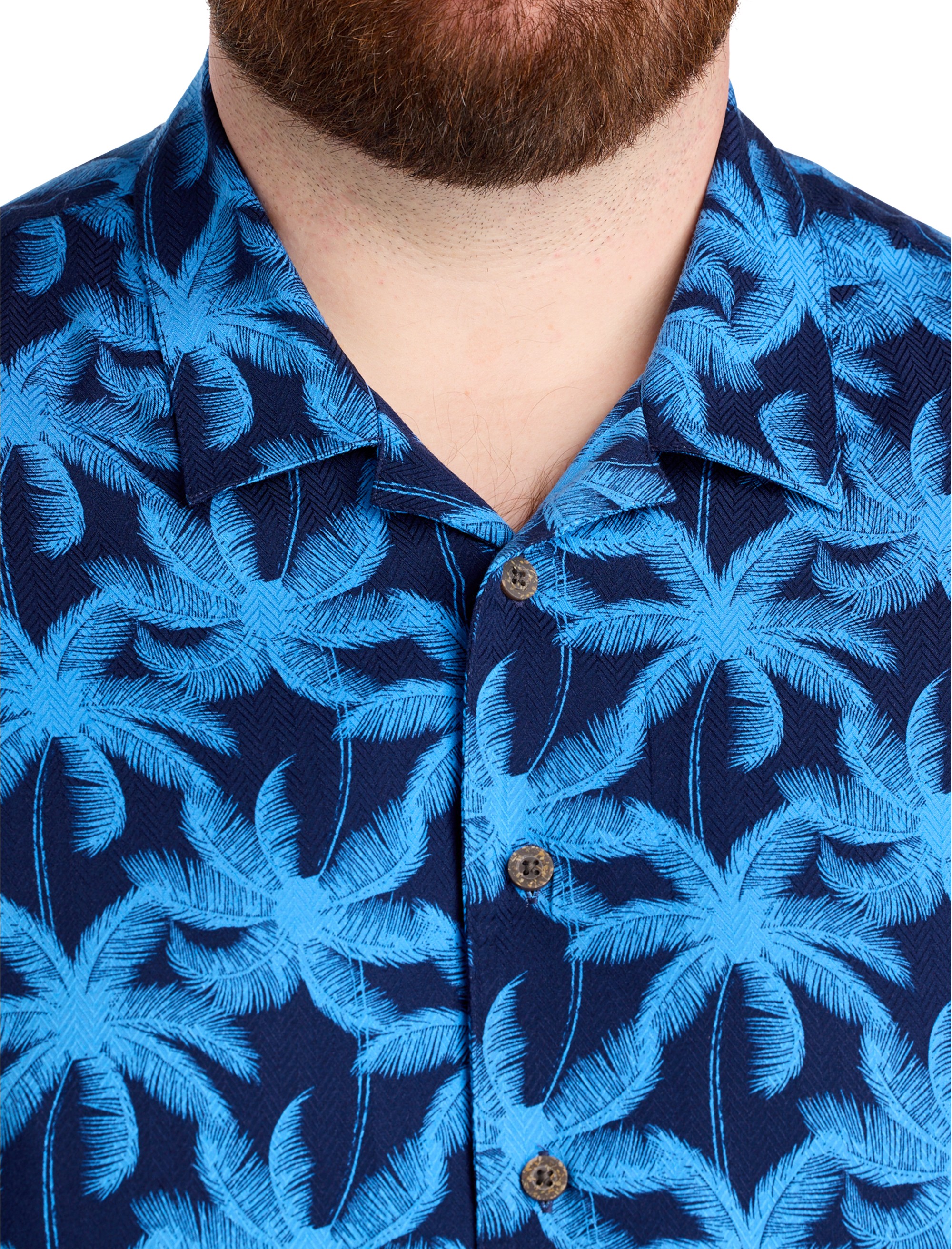 Palm Tree Print Sport Shirt - thumbnail 2