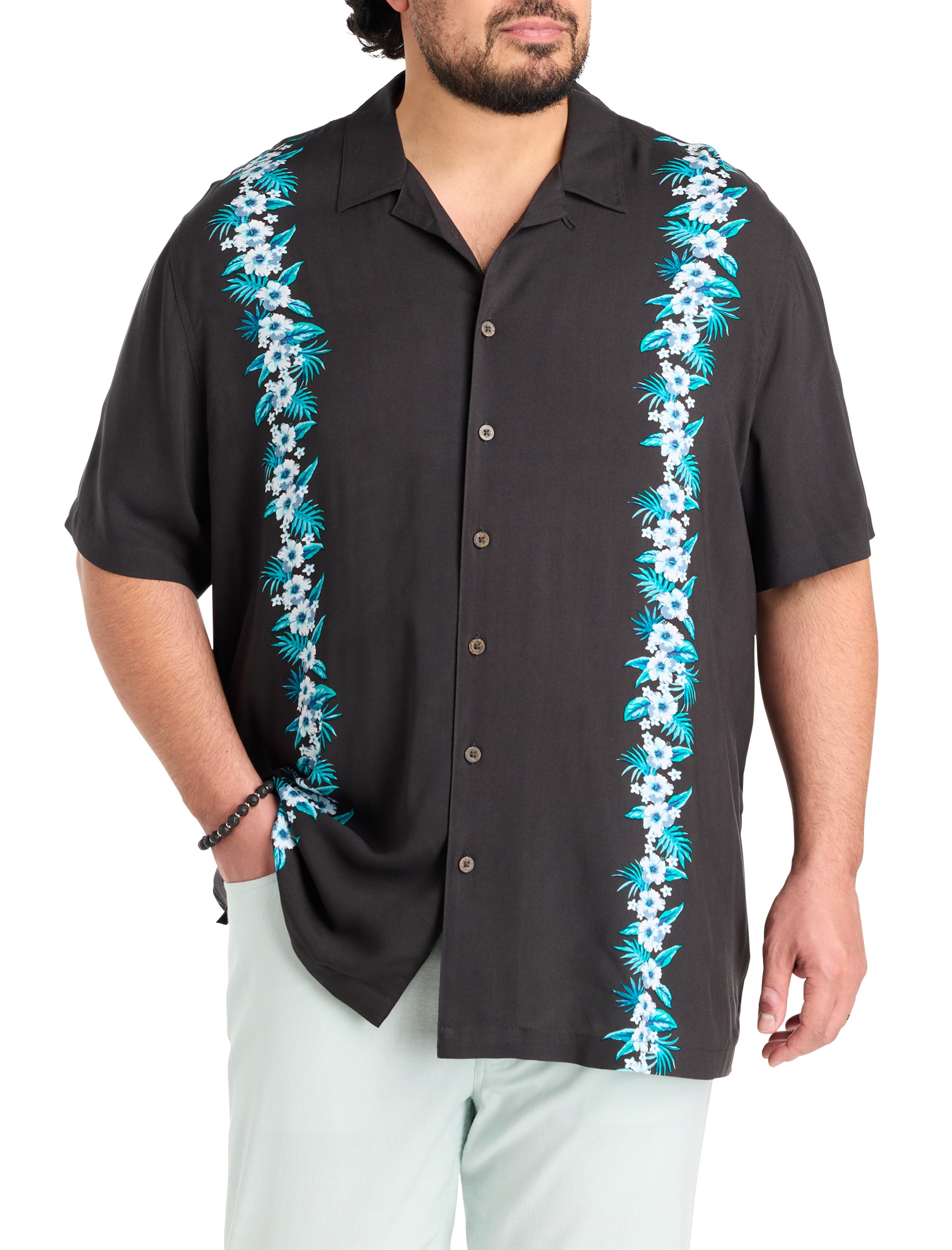 Floral Striped Sport Shirt