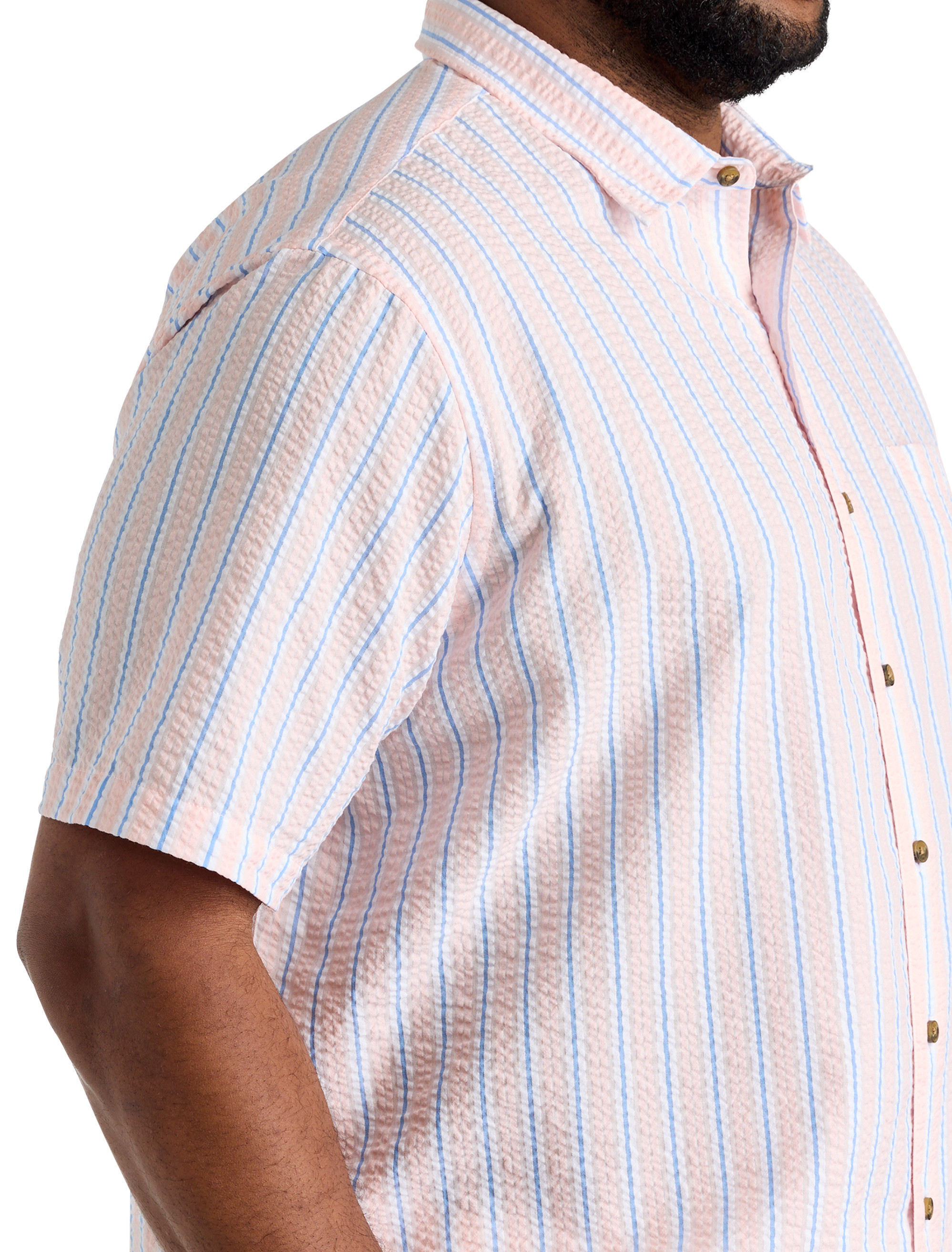 Seersucker Stripe Sport Shirt