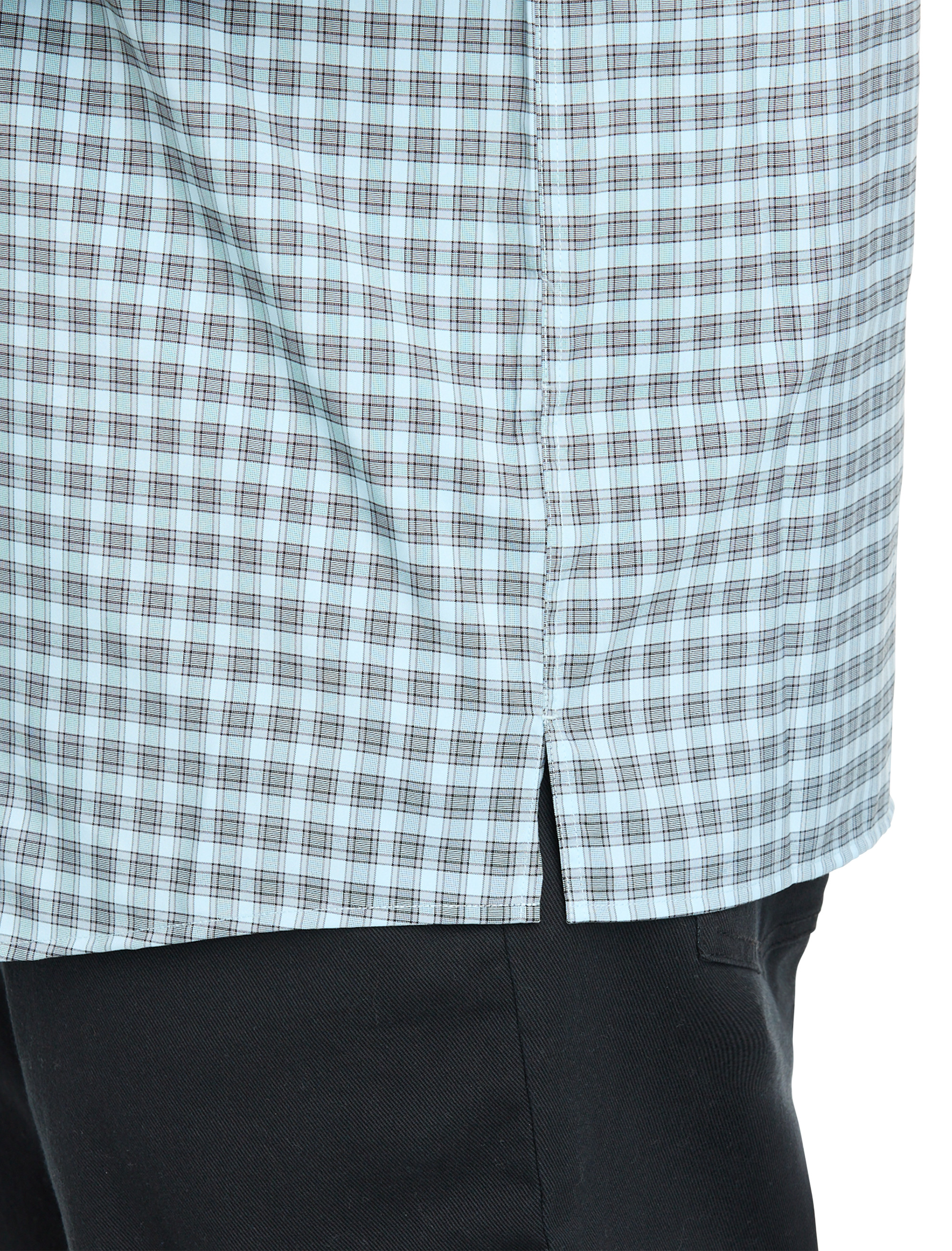 Plaid Microfiber Sport Shirt