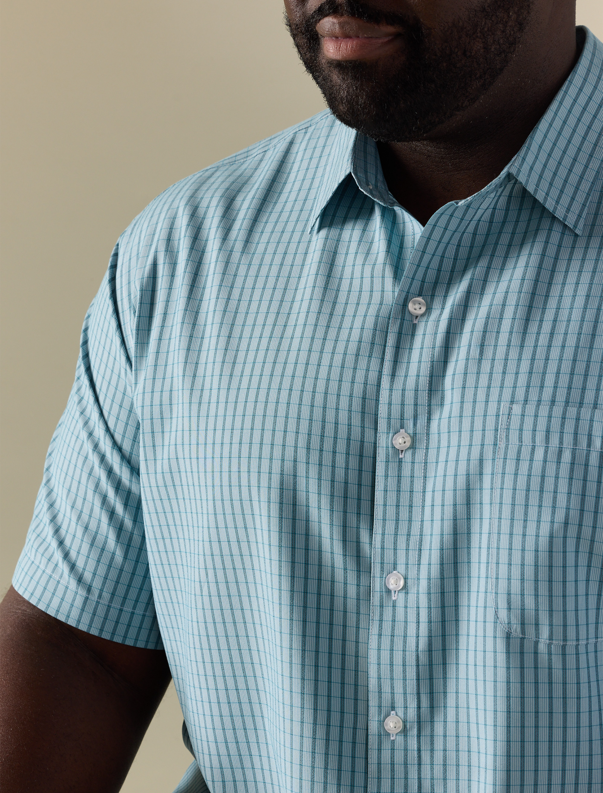 Microfiber Striped Sport Shirt