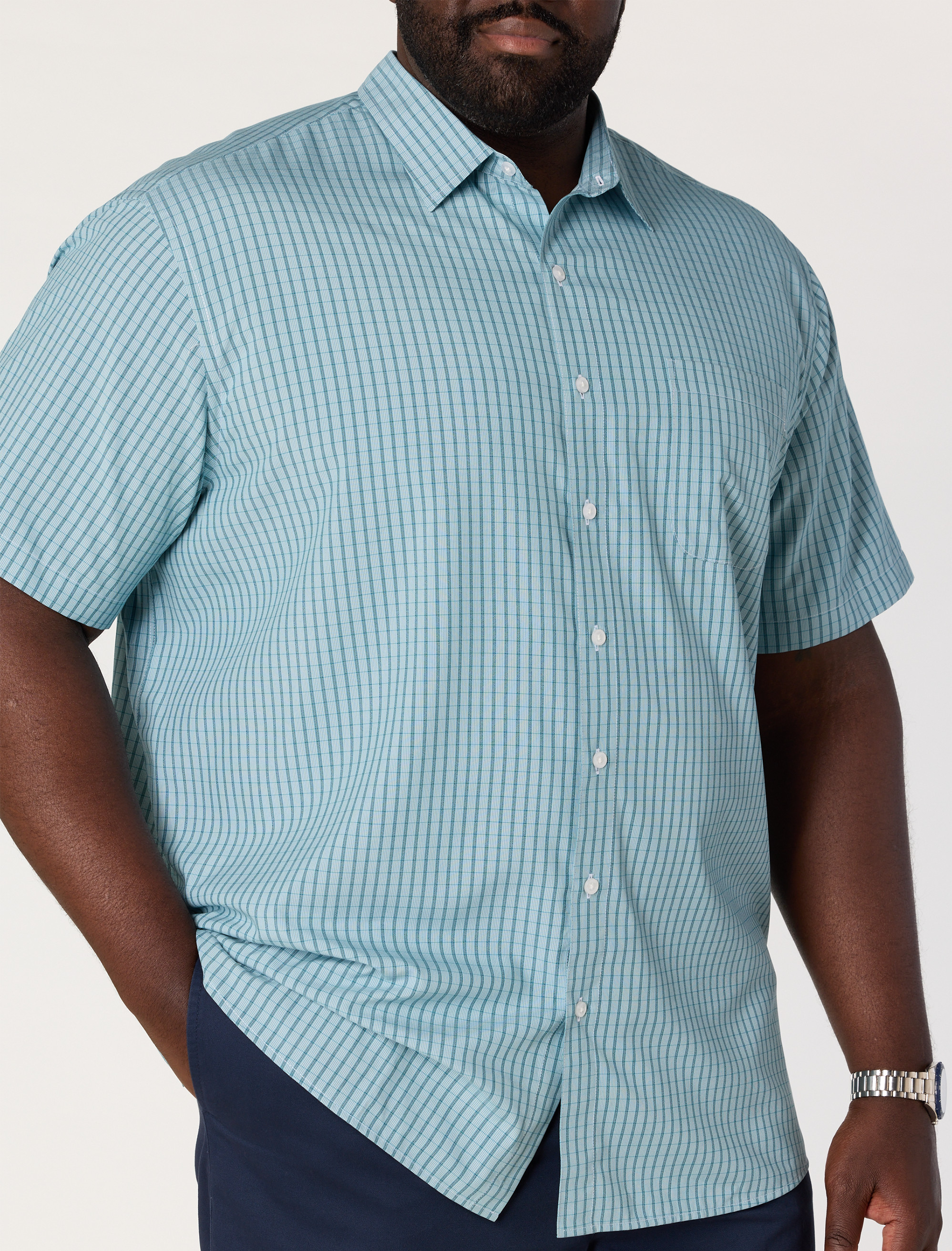 Microfiber Striped Sport Shirt