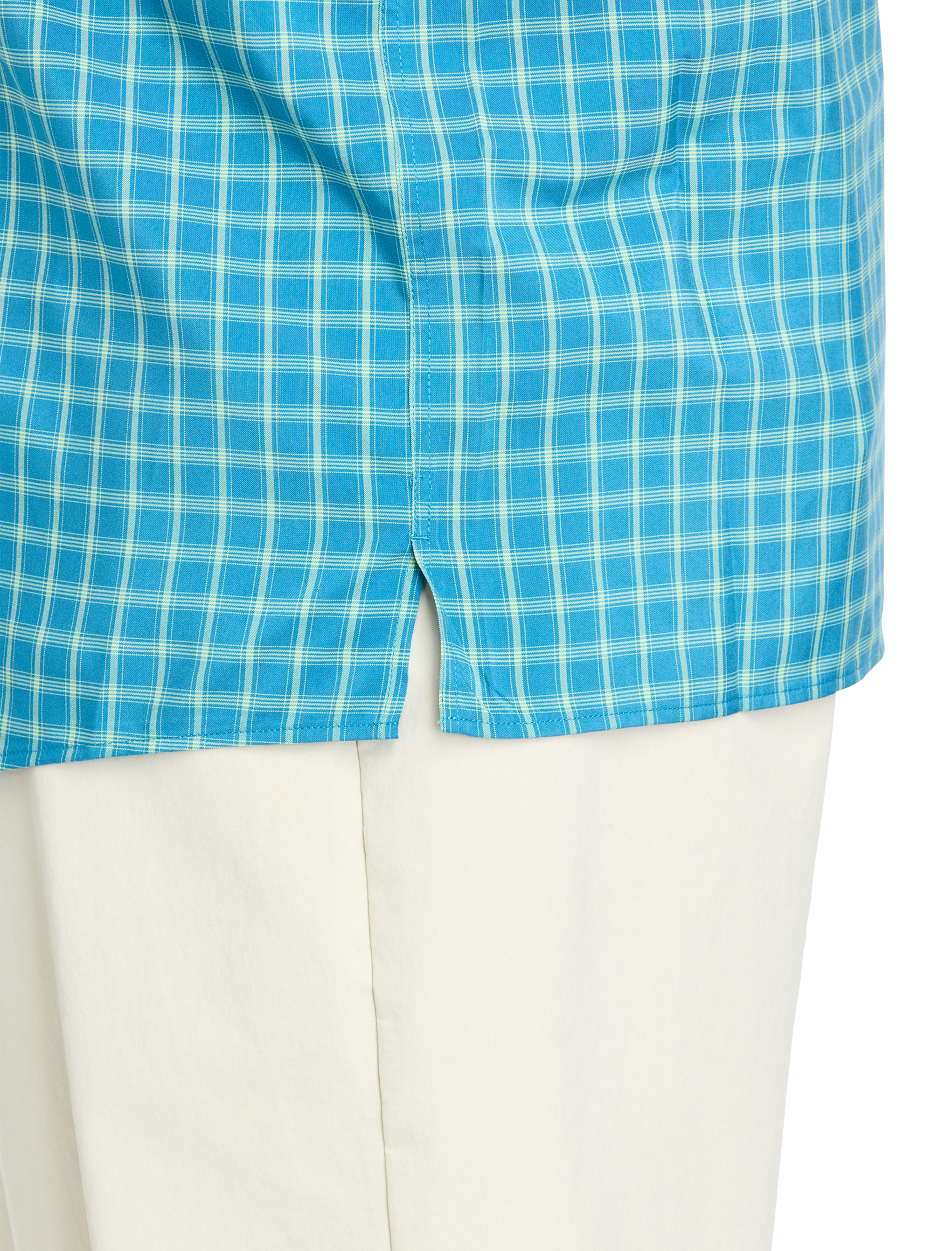 Microfiber Plaid Sport Shirt