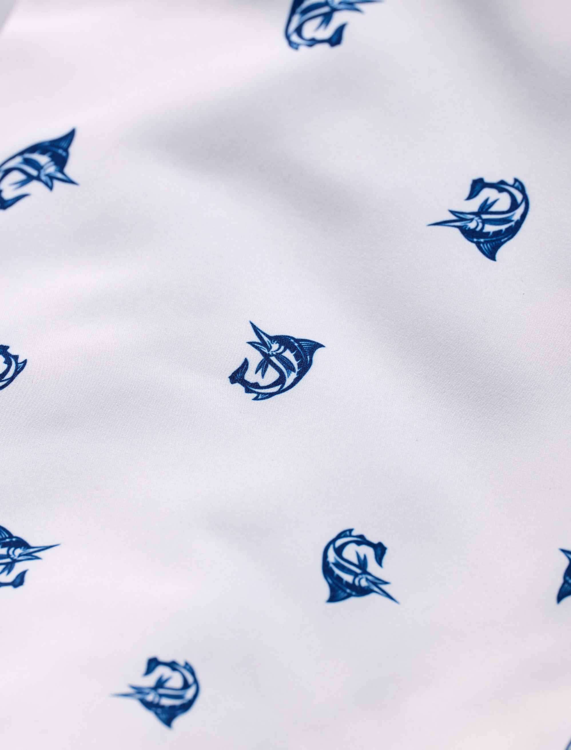 Marlin Print Microfiber Sport Shirt