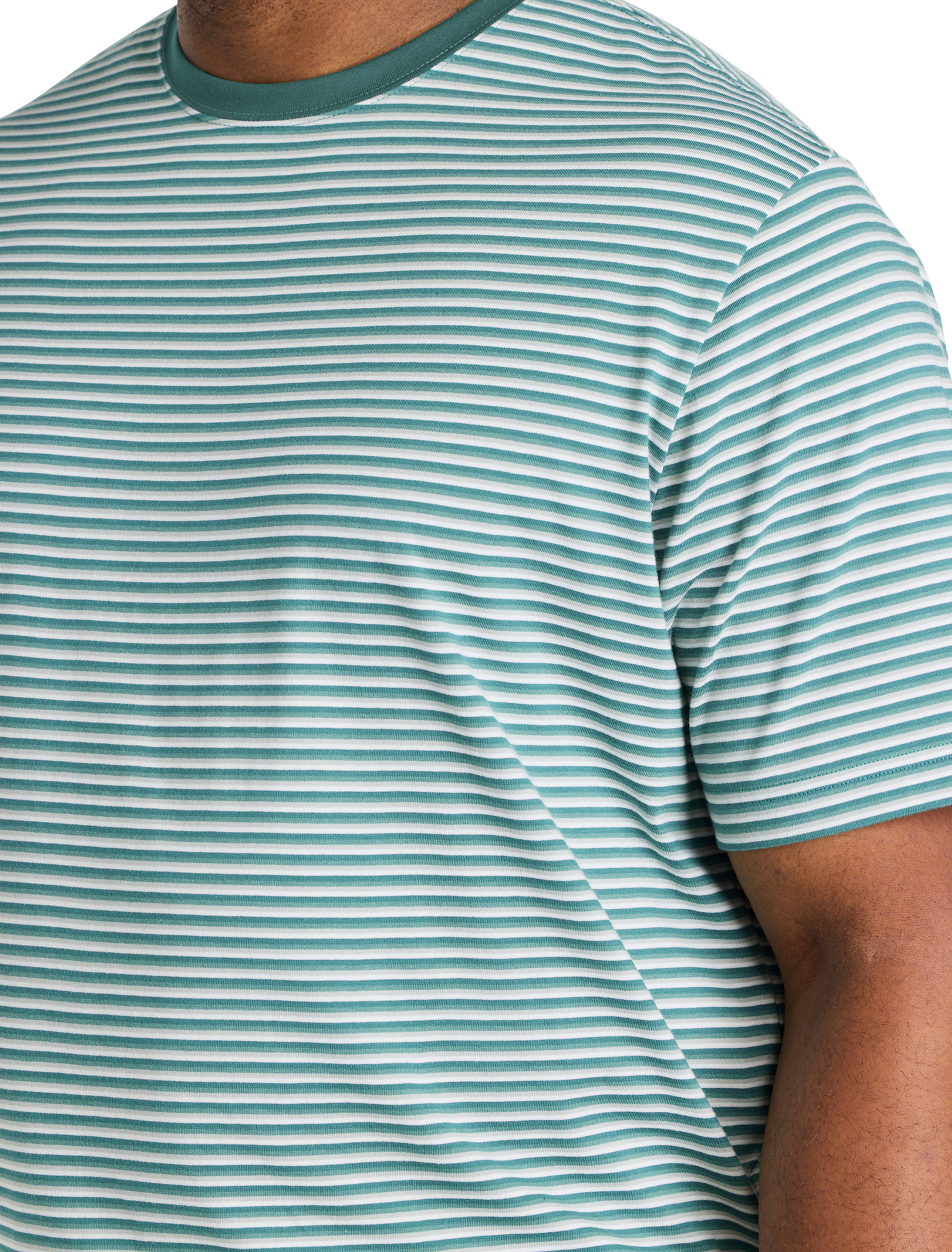 Moisture-Wicking Multi-Striped T-Shirt