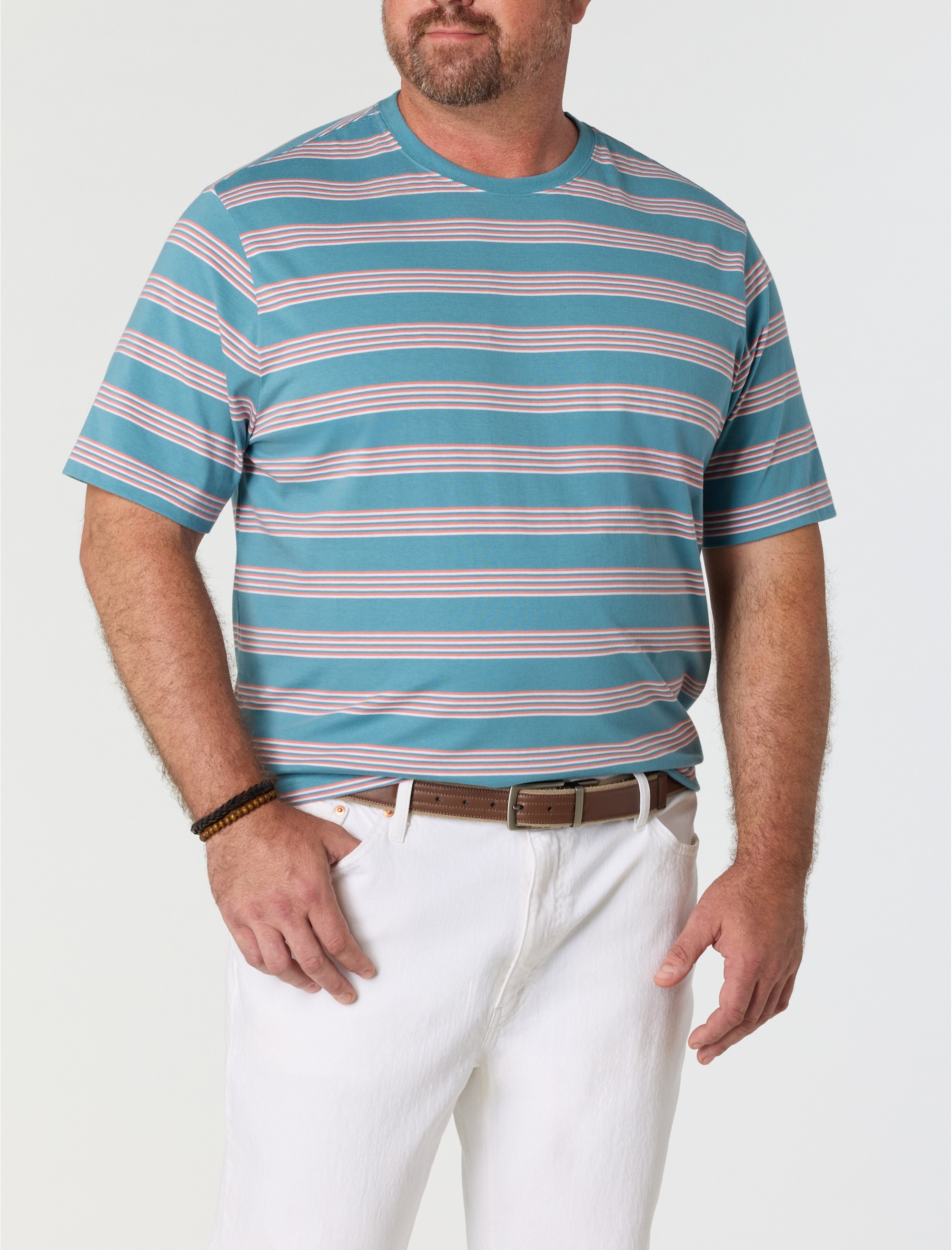 Moisture-Wicking Triple-Striped T-Shirt - thumbnail 3