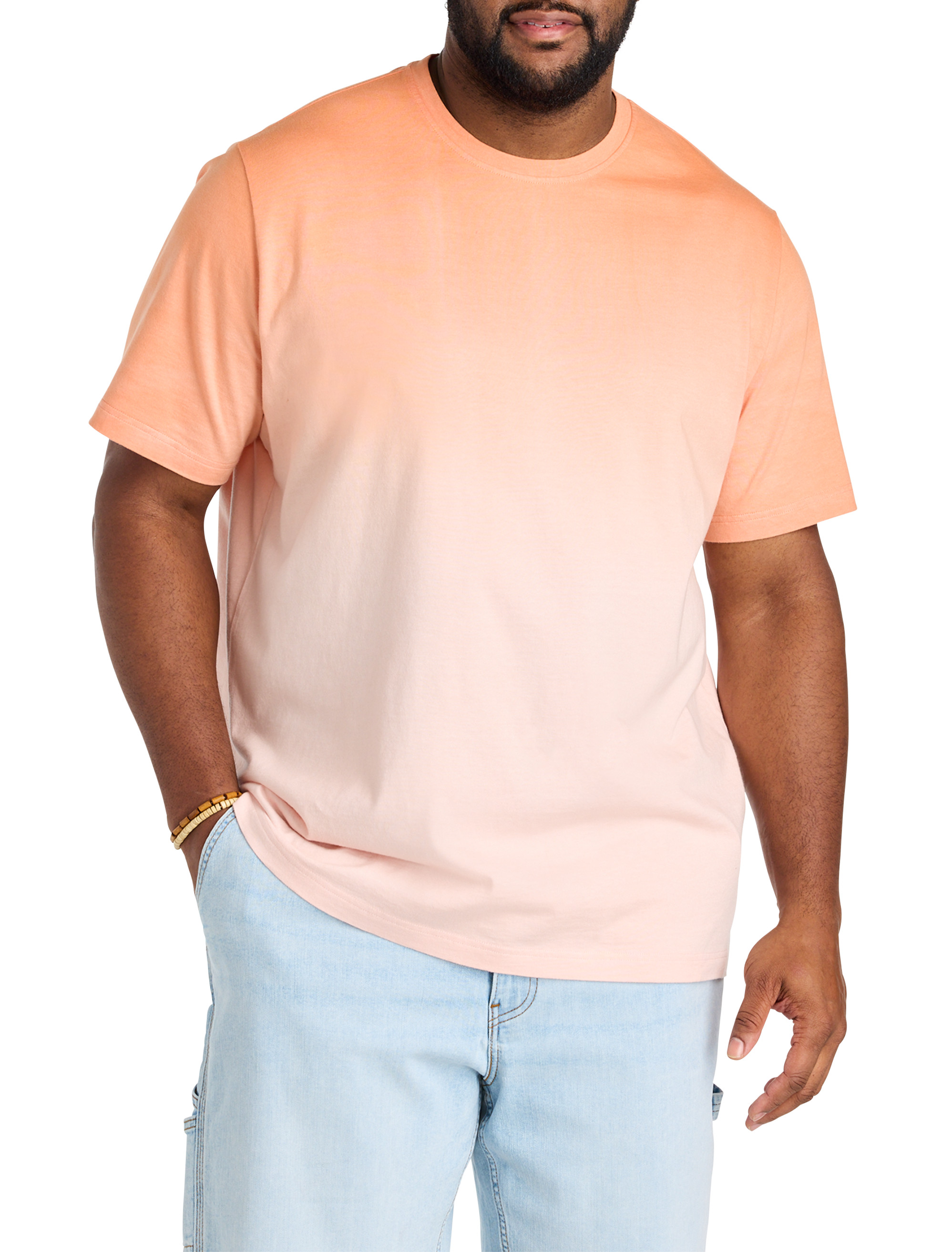 Big & Tall Men's Moisture-Wicking Gradient T-Shirt - Orange Multi - Size 7XL