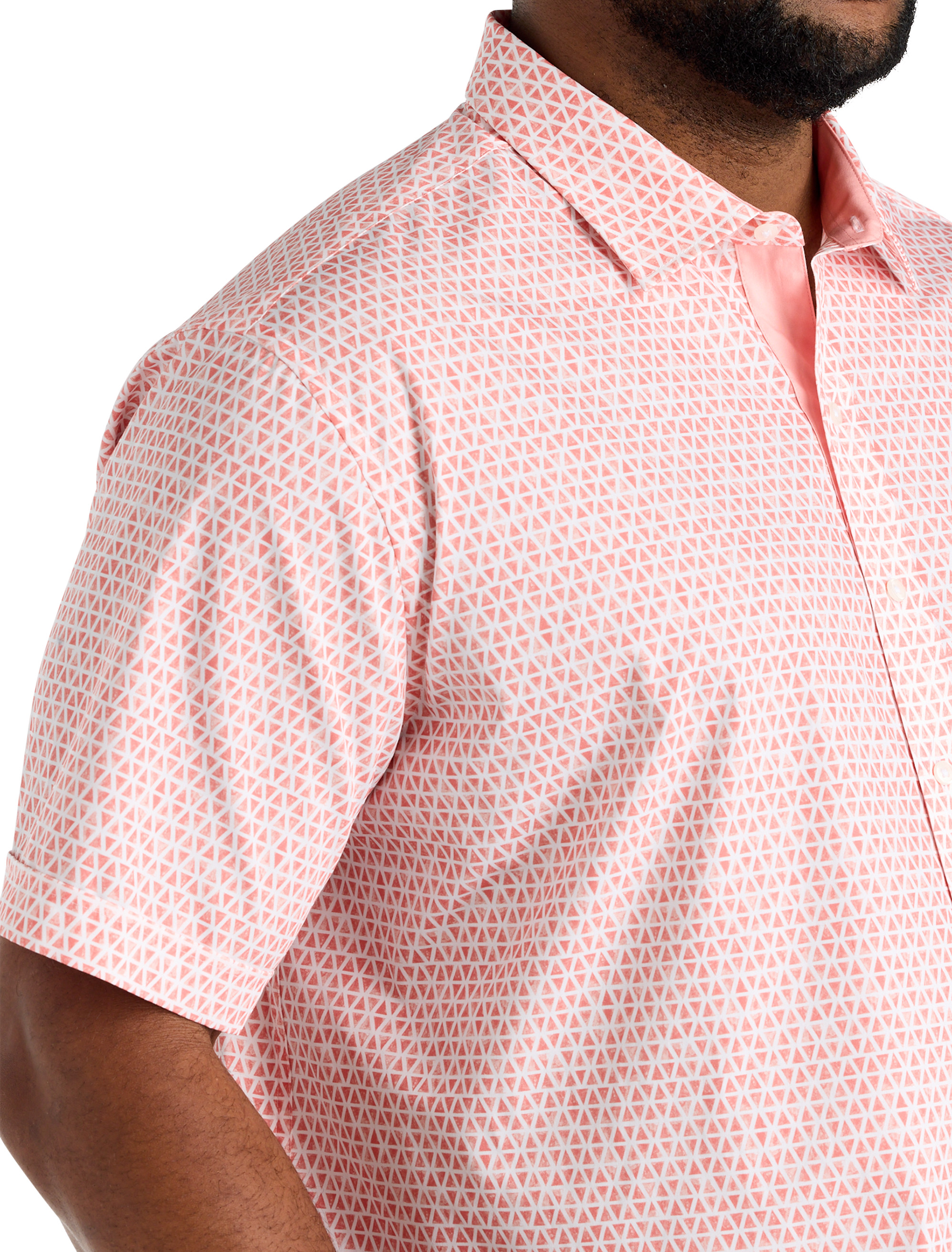 Geometric Print Sport Shirt