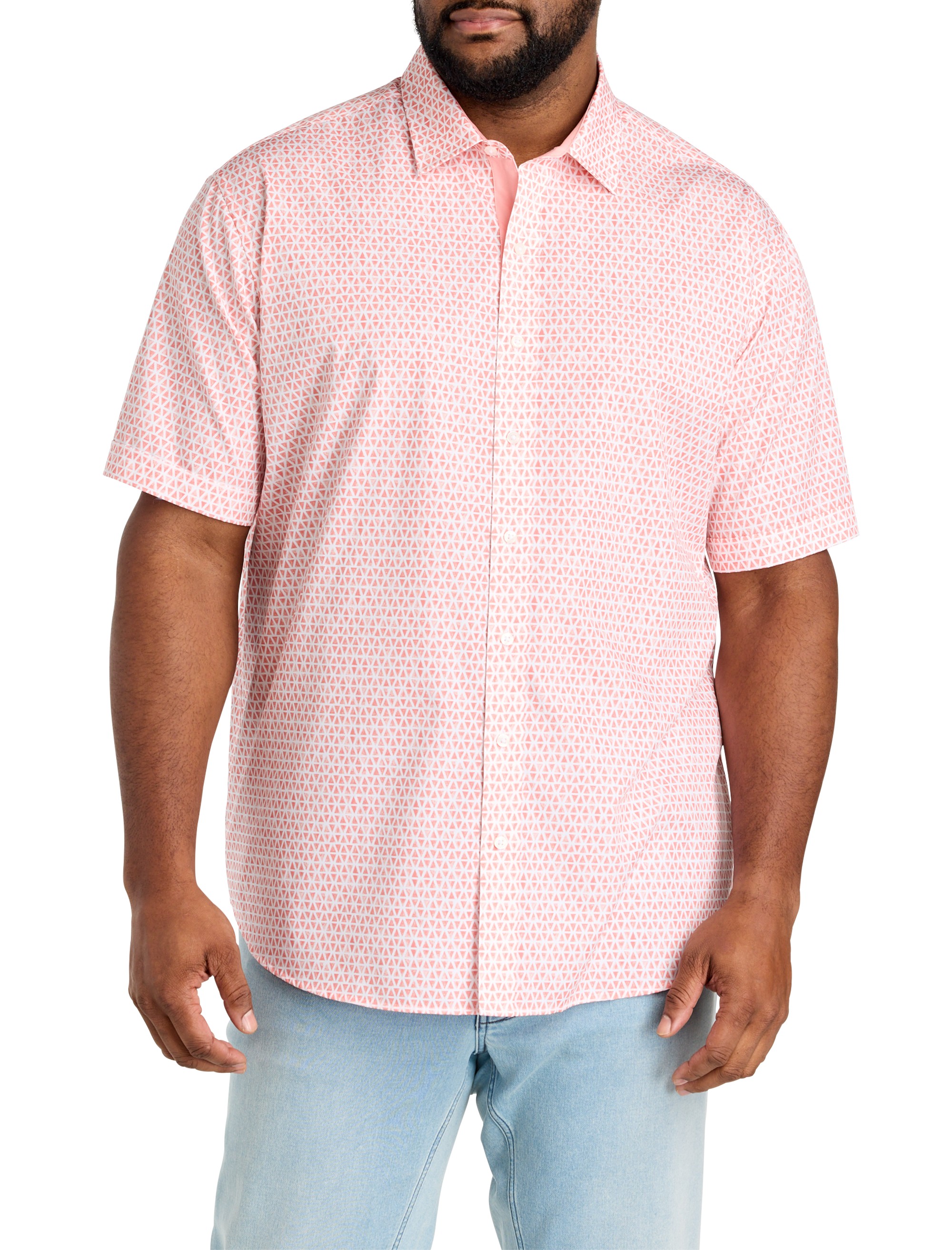 Geometric Print Sport Shirt