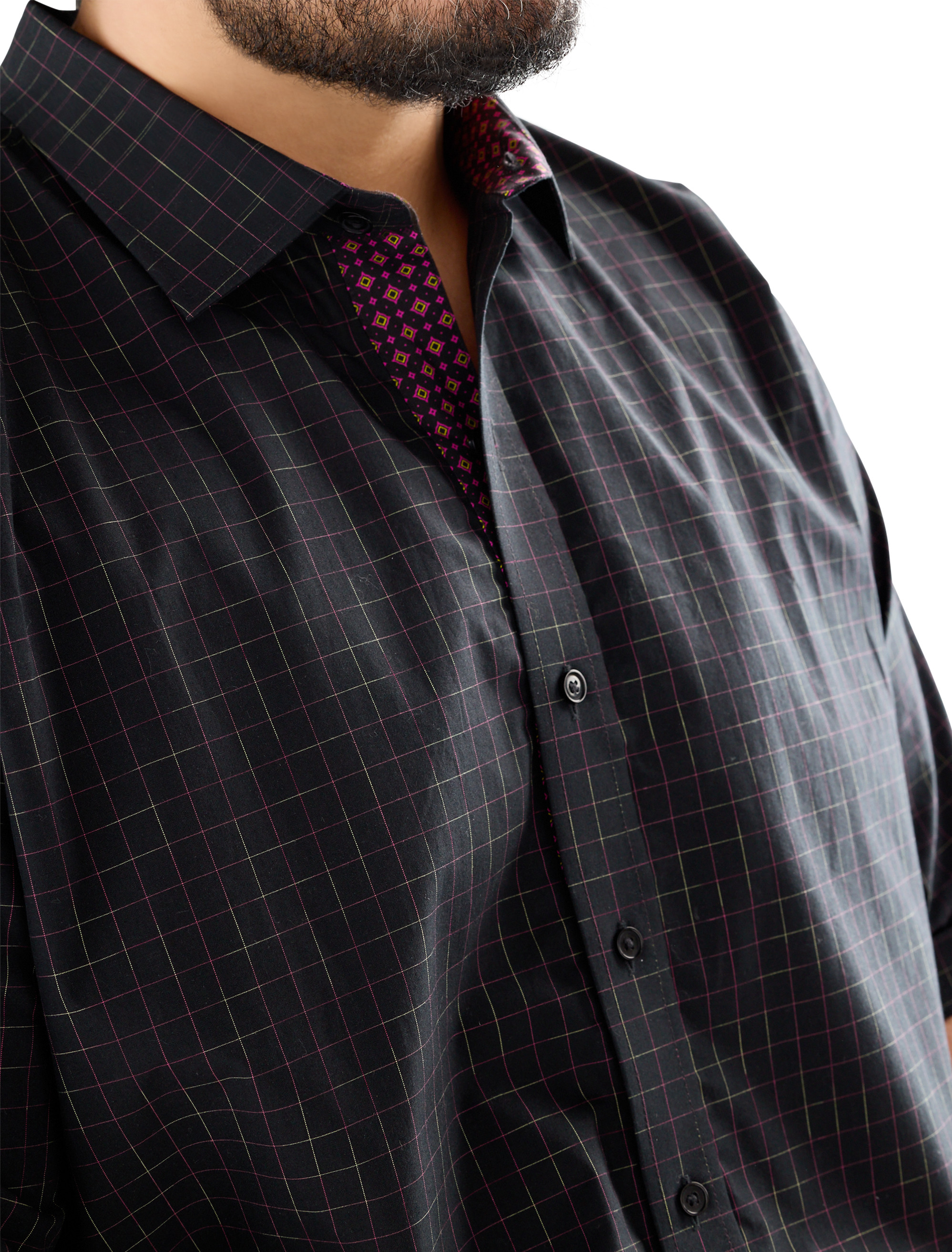 Tonal Plaid Sport Shirt