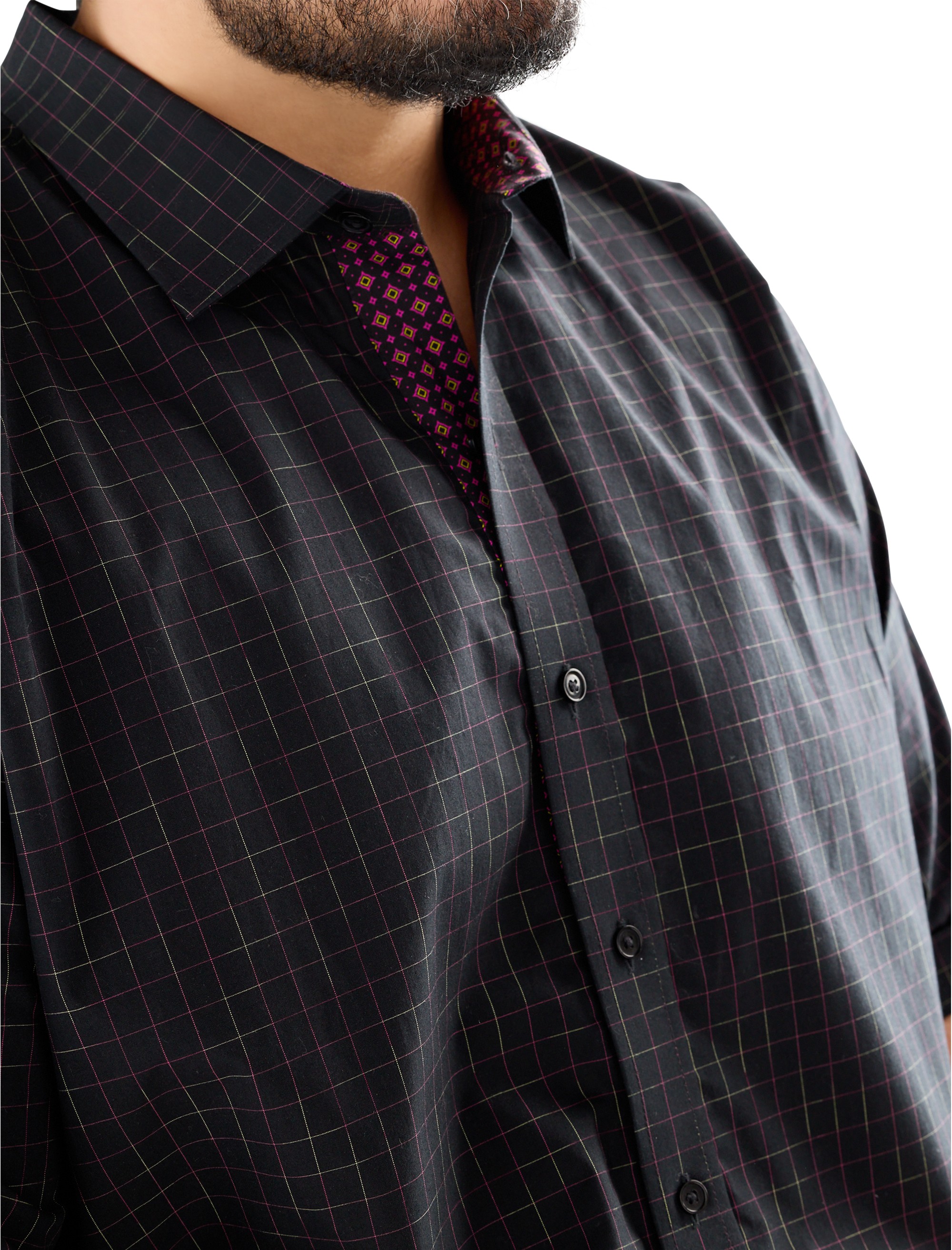 Tonal Plaid Sport Shirt - thumbnail 2