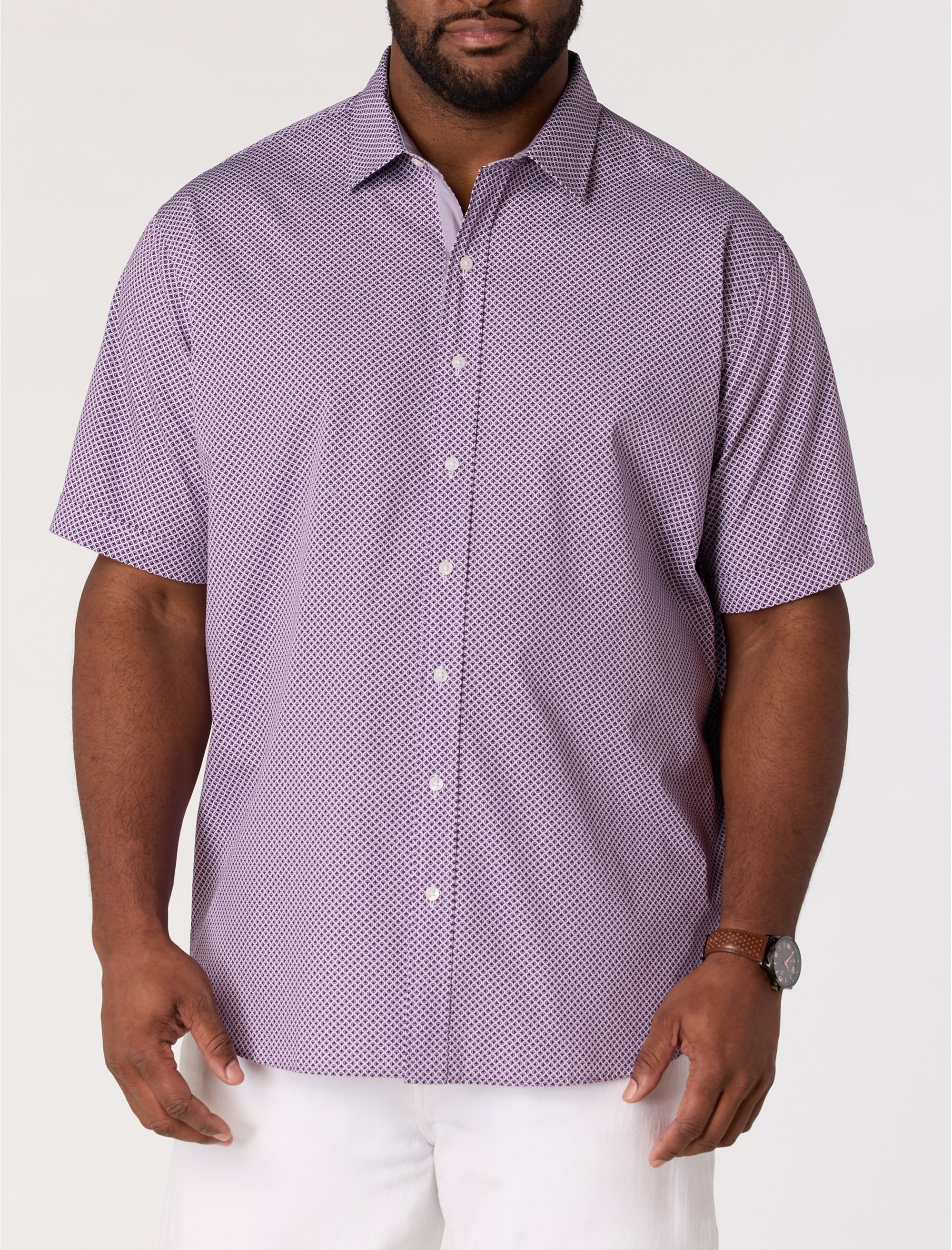 Micro Print Sport Shirt