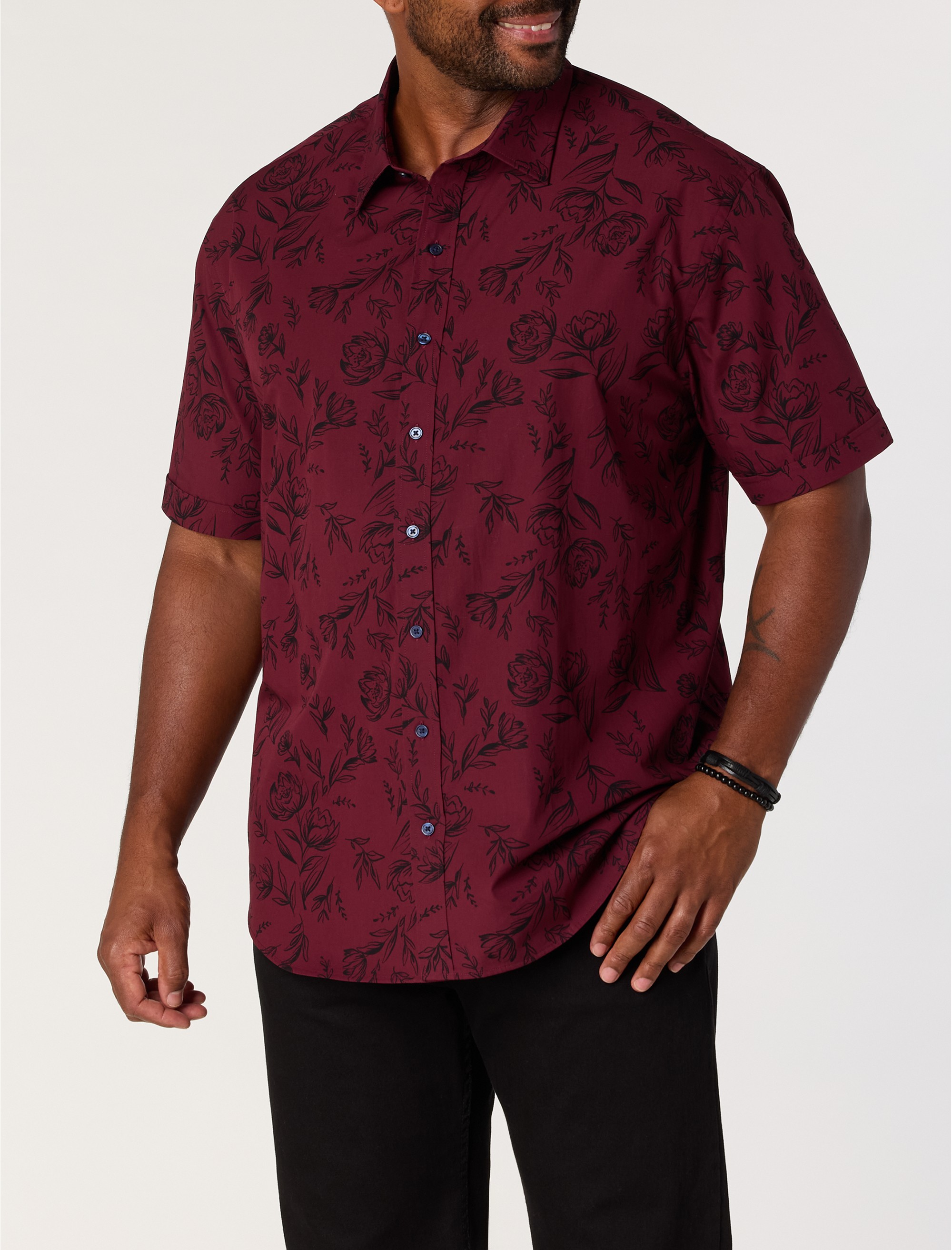 Tonal Floral Sport Shirt - thumbnail 3