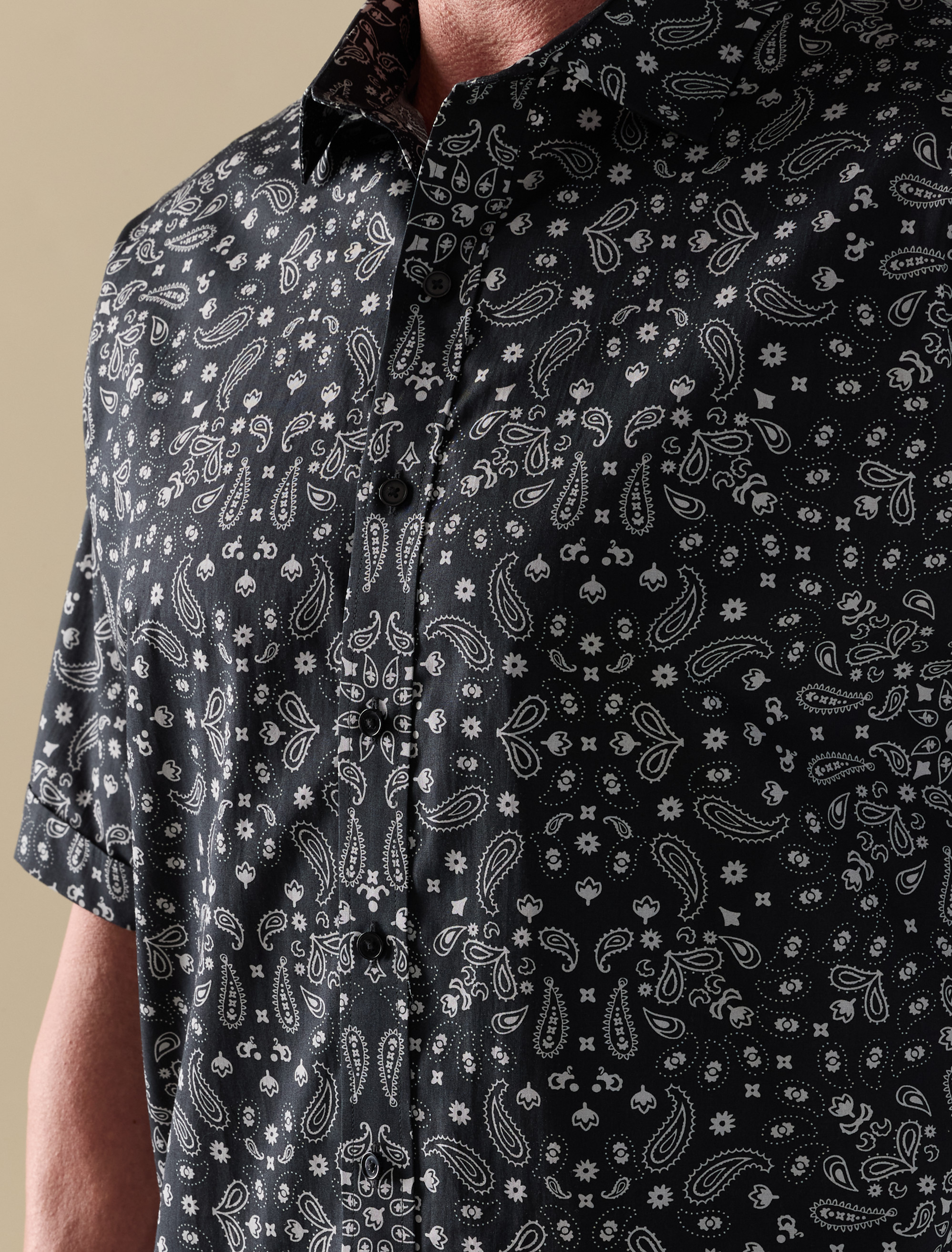 Bandana Print Sport Shirt