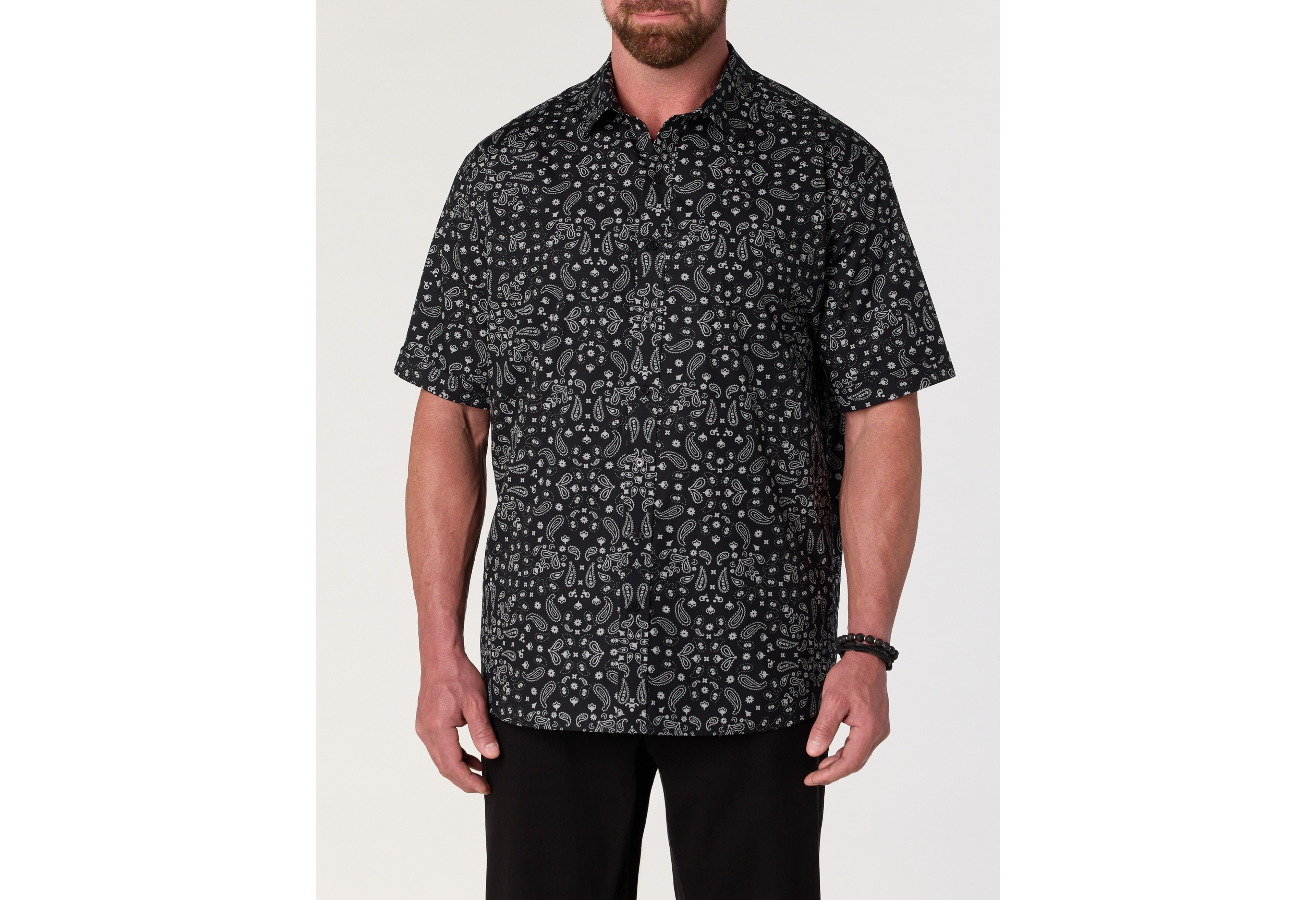 Bandana Print Sport Shirt
