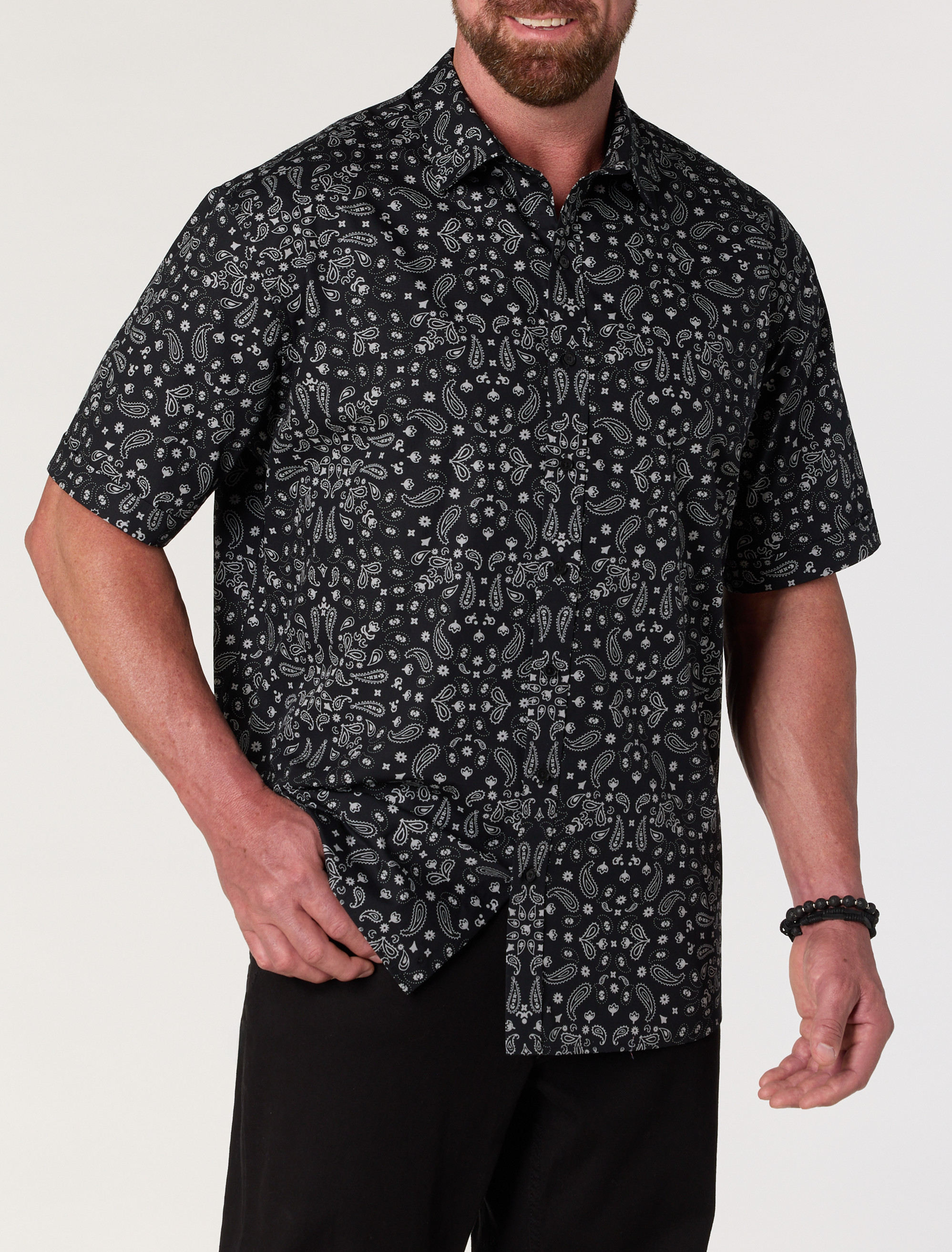 Bandana Print Sport Shirt