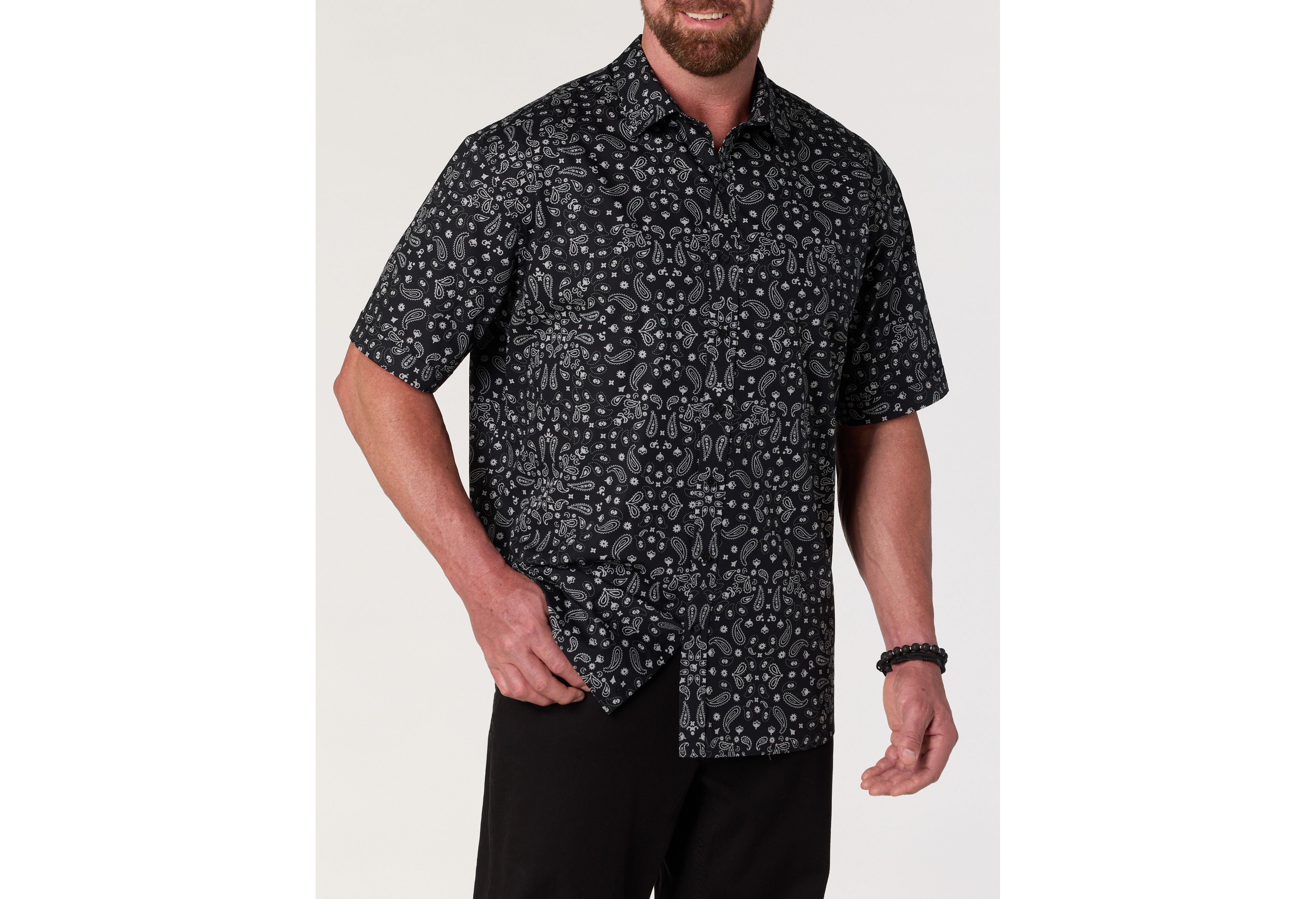 Bandana Print Sport Shirt