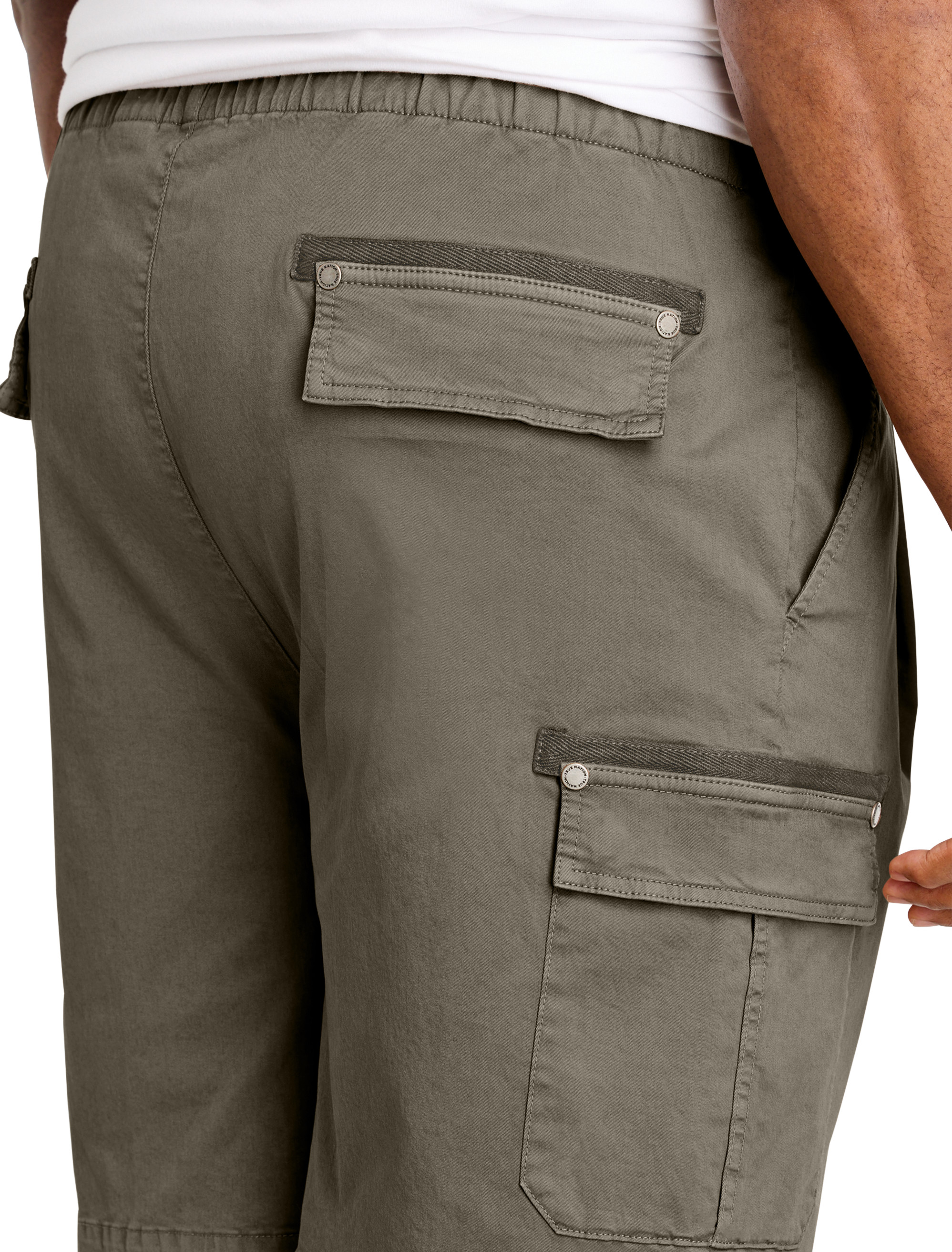 Athletic Fit Drawstring Cargo Shorts