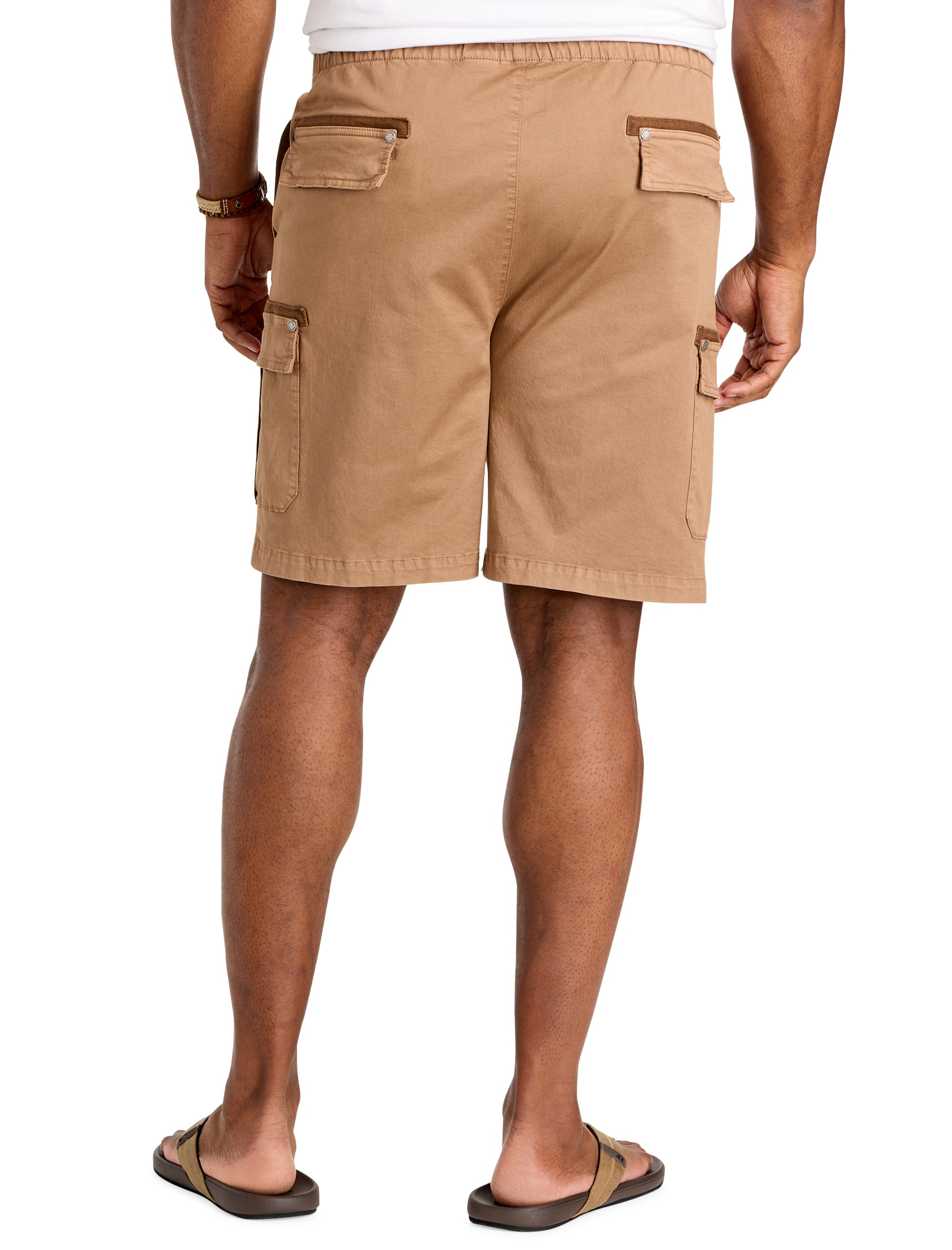 Athletic Fit Drawstring Cargo Shorts - thumbnail 3