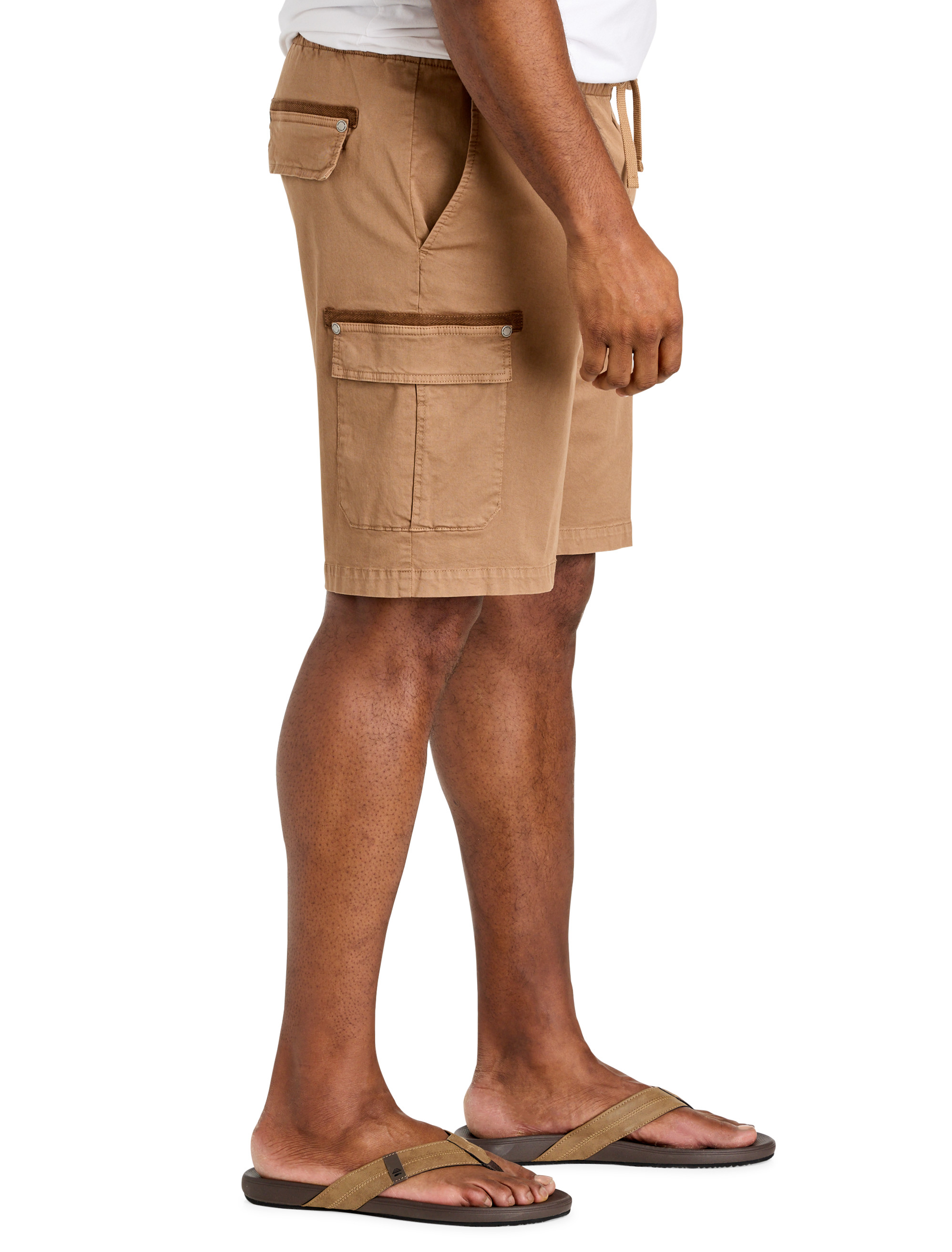 Athletic Fit Drawstring Cargo Shorts